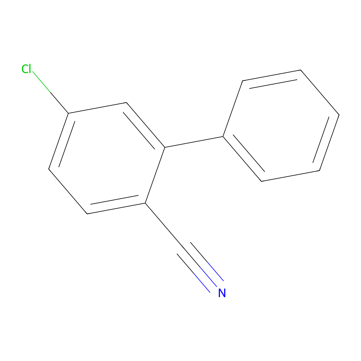 5-Chloro-biphenyl-2-carbonitrile molecular structure, CAS 860702-58-5