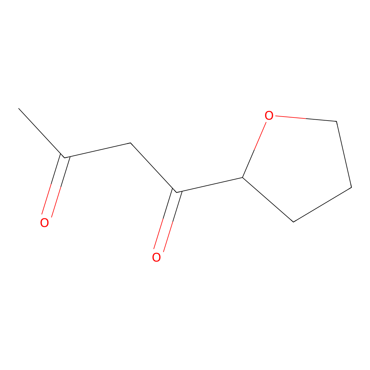 1-(Oxolan-2-yl)butane-1,3-dione molecular structure, CAS 860705-06-2