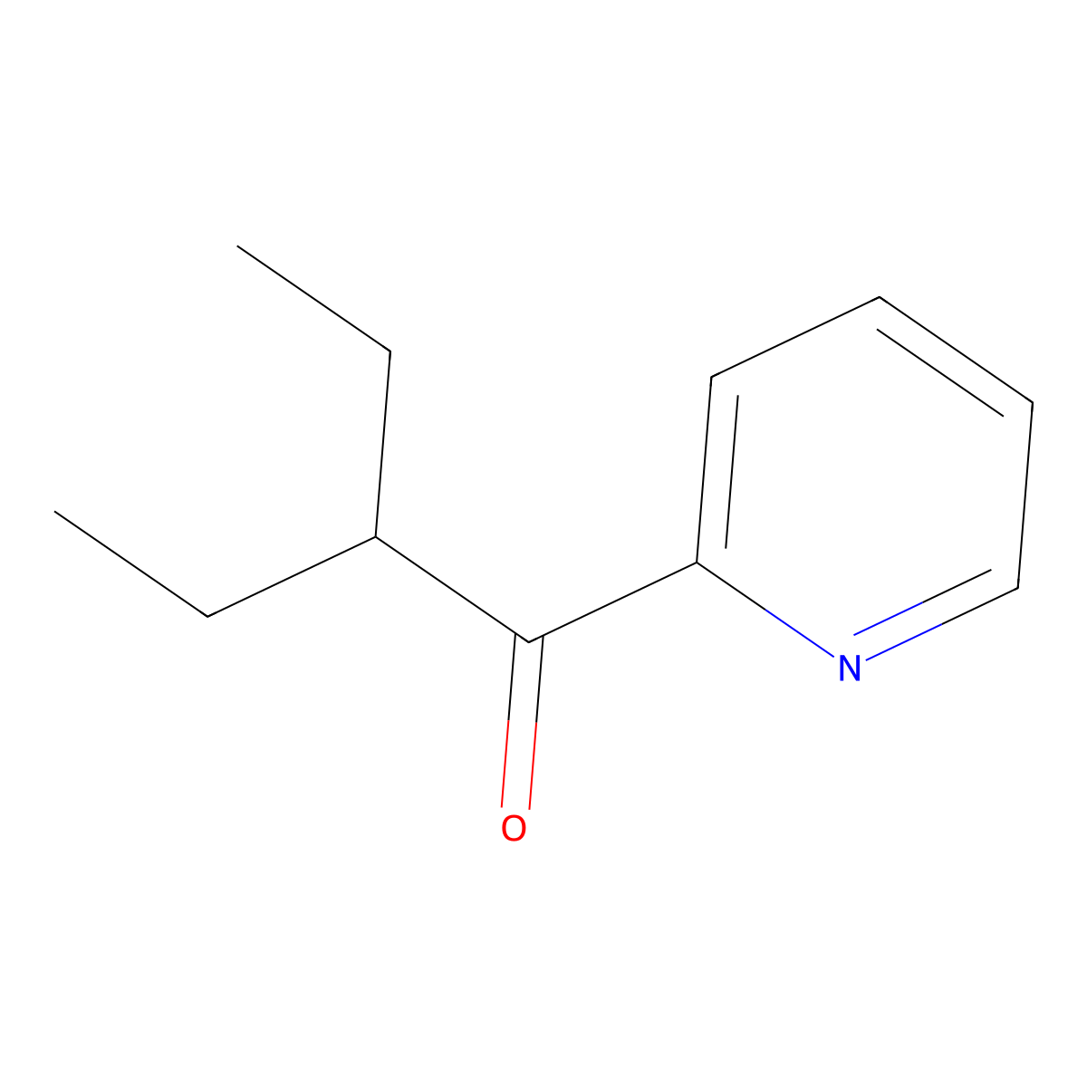 1-Ethylpropyl 2-pyridyl ketone molecular structure, CAS 860705-36-8