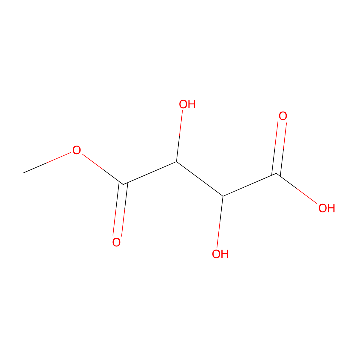 2,3-Dihydroxy-4-methoxy-4-oxobutanoic acid molecular structure, CAS 860708-13-0