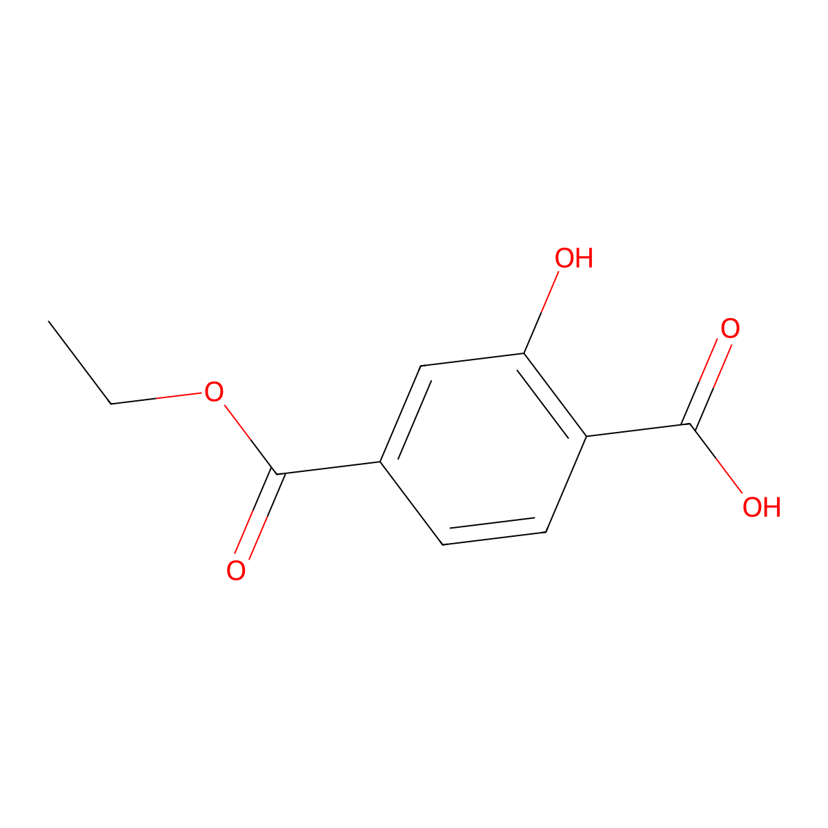 2-Hydroxy-4-(ethoxycarbonyl)benzoic acid molecular structure, CAS 860709-20-2