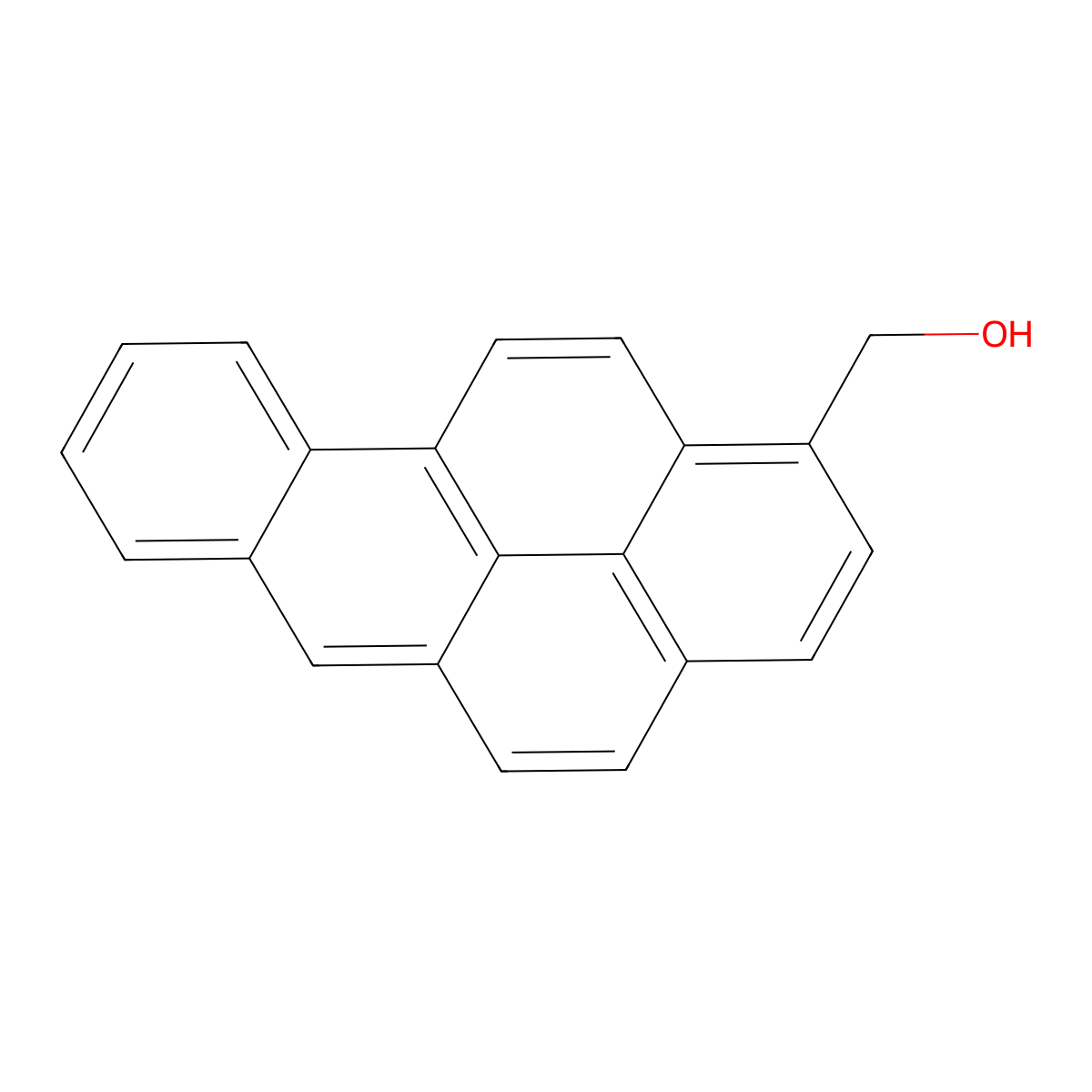 Benzo(a)pyrene-1-methanol molecular structure, CAS 86072-96-0