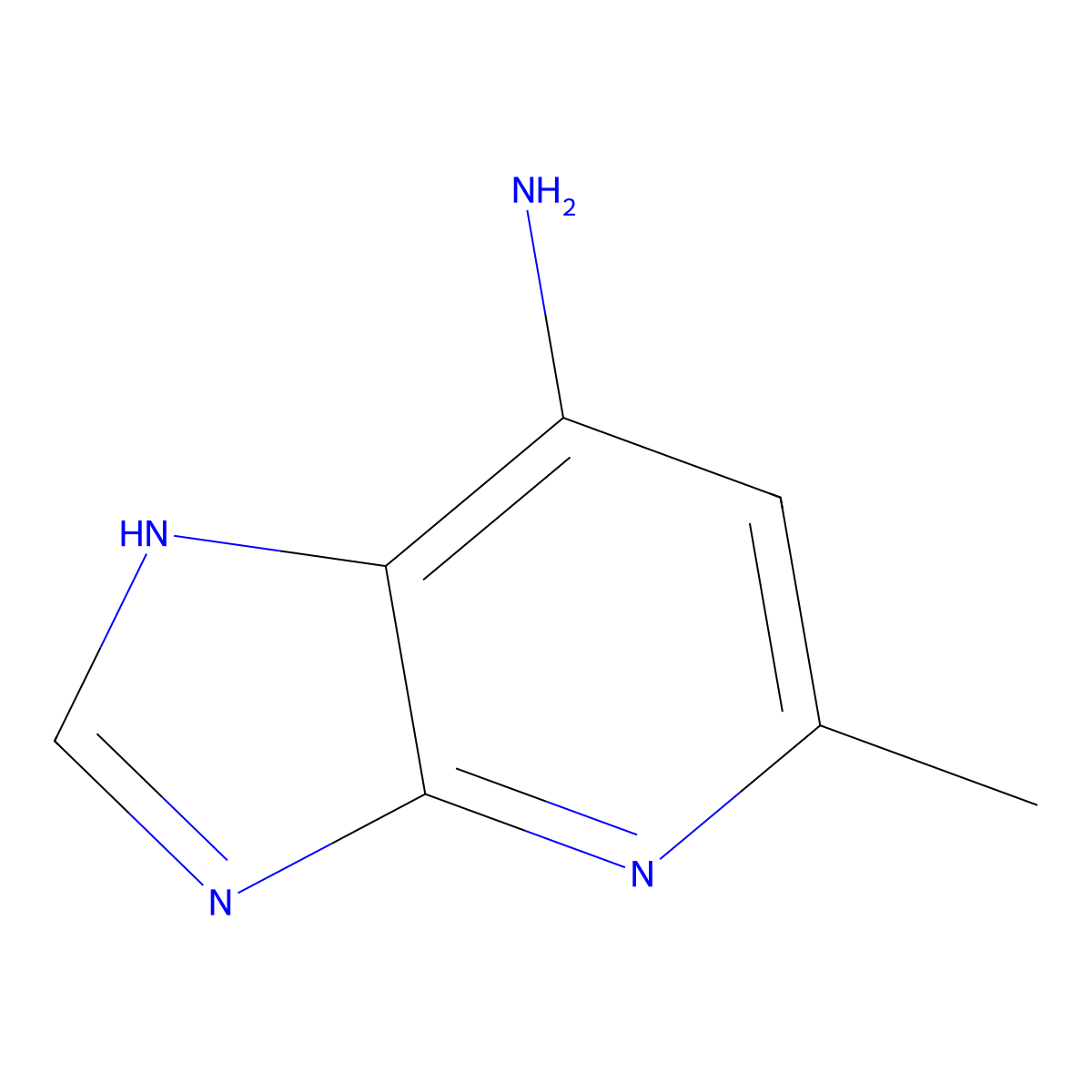 5-methyl-1H-imidazo[4,5-b]pyridin-7-amine molecular structure, CAS 860722-53-8
