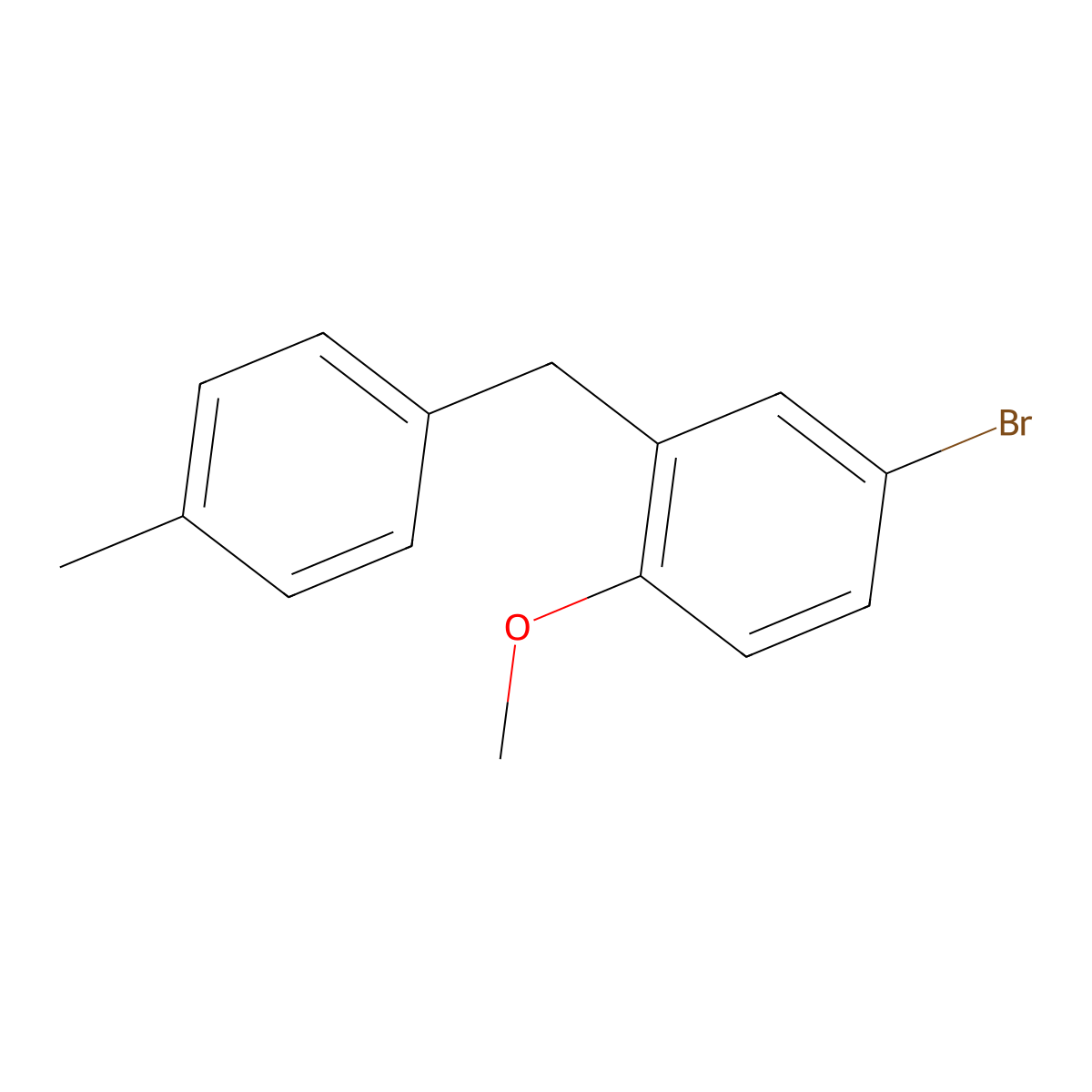 4-Bromo-1-methoxy-2-[(4-methylphenyl)methyl]benzene molecular structure, CAS 860734-20-9