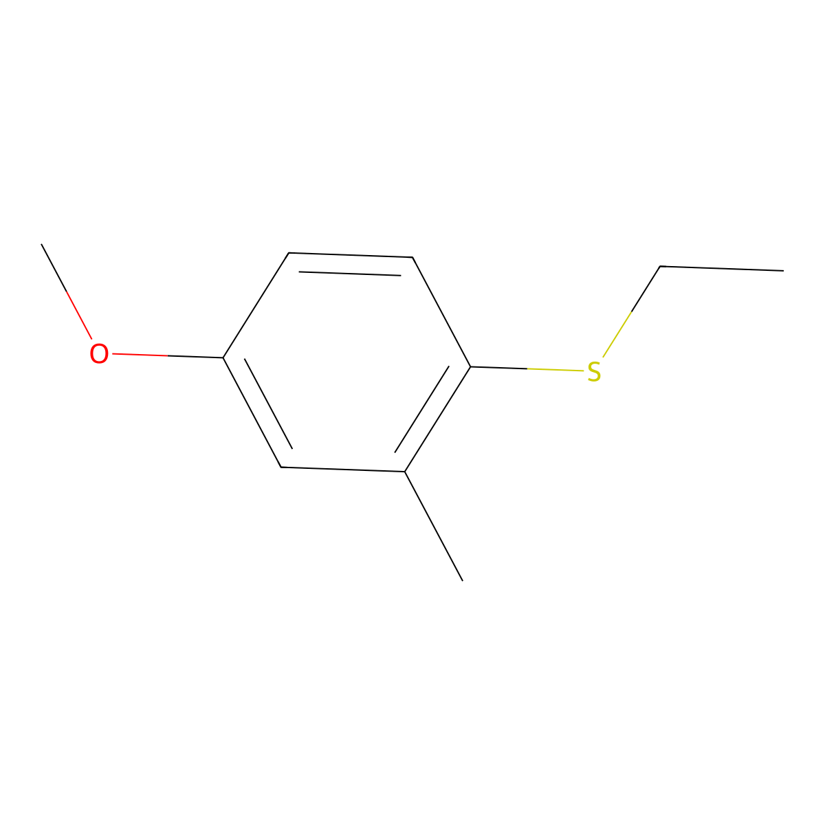 Ethyl(4-methoxy-2-methylphenyl)sulfane molecular structure, CAS 860734-23-2
