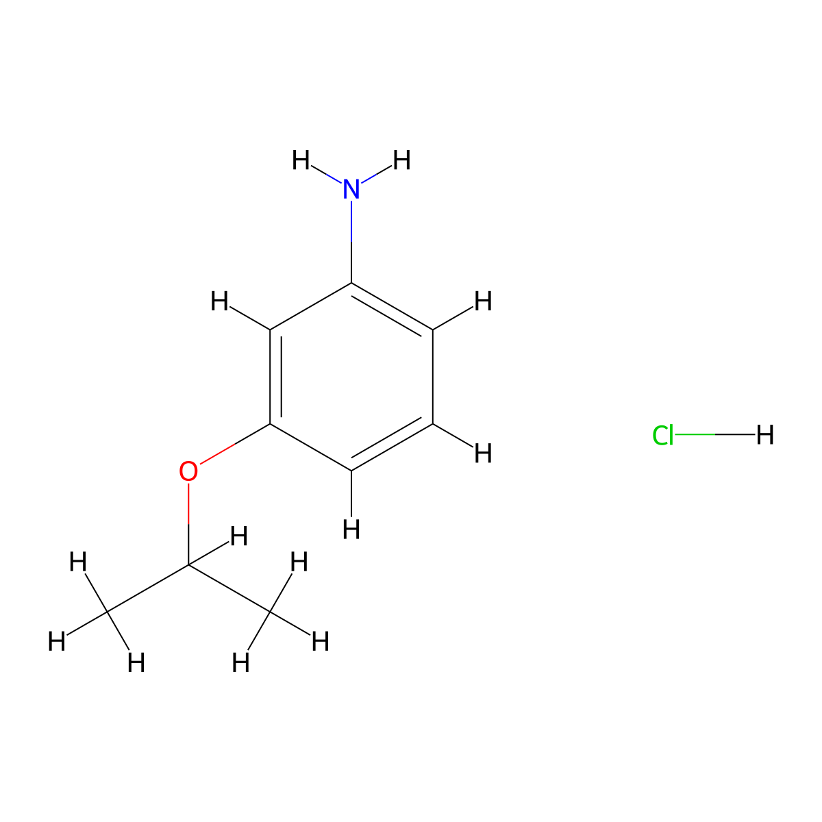 3-(Propan-2-yloxy)aniline hydrochloride molecular structure, CAS 860735-63-3