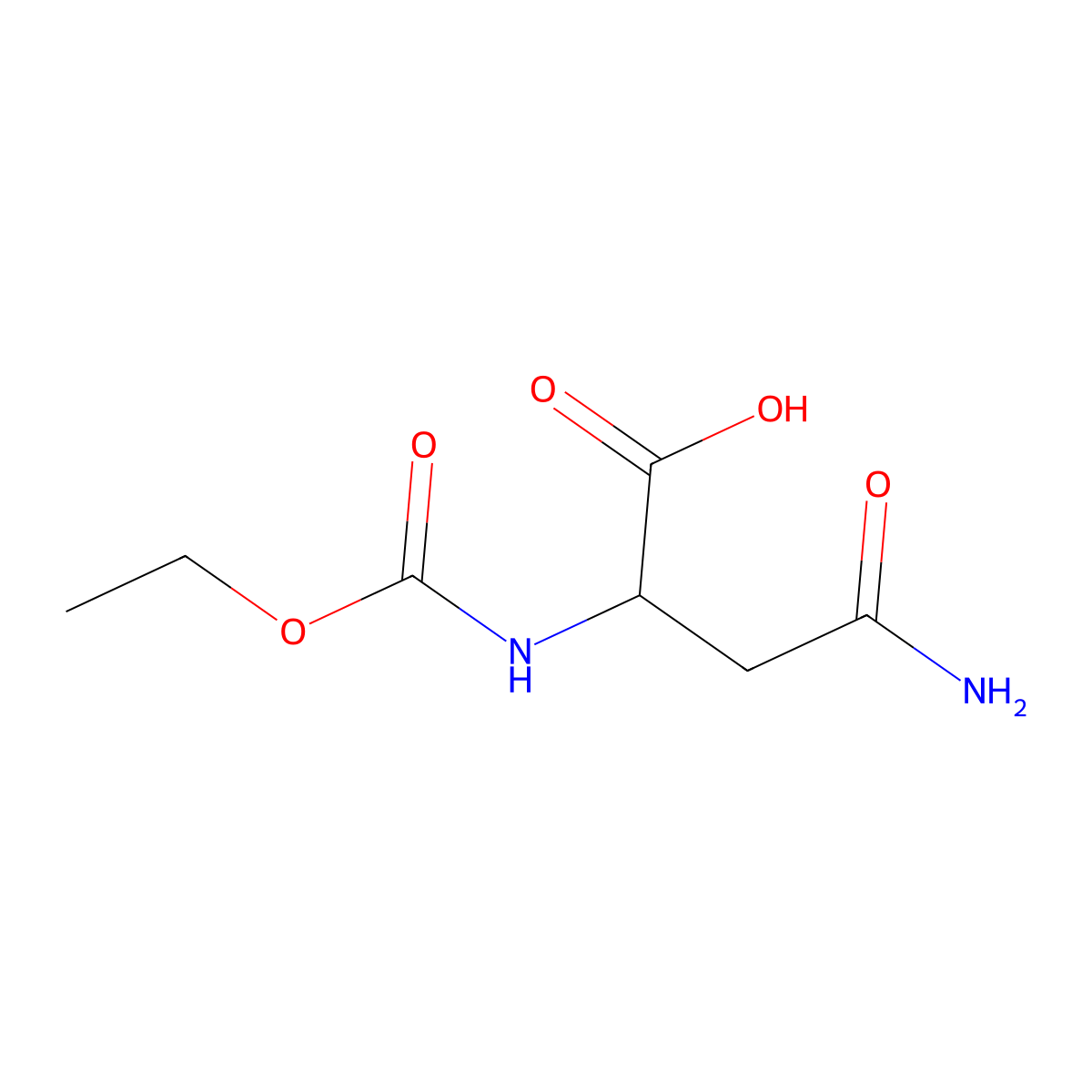 N(alpha)-Ethoxycarbonyl-L-asparagine molecular structure, CAS 860756-07-6