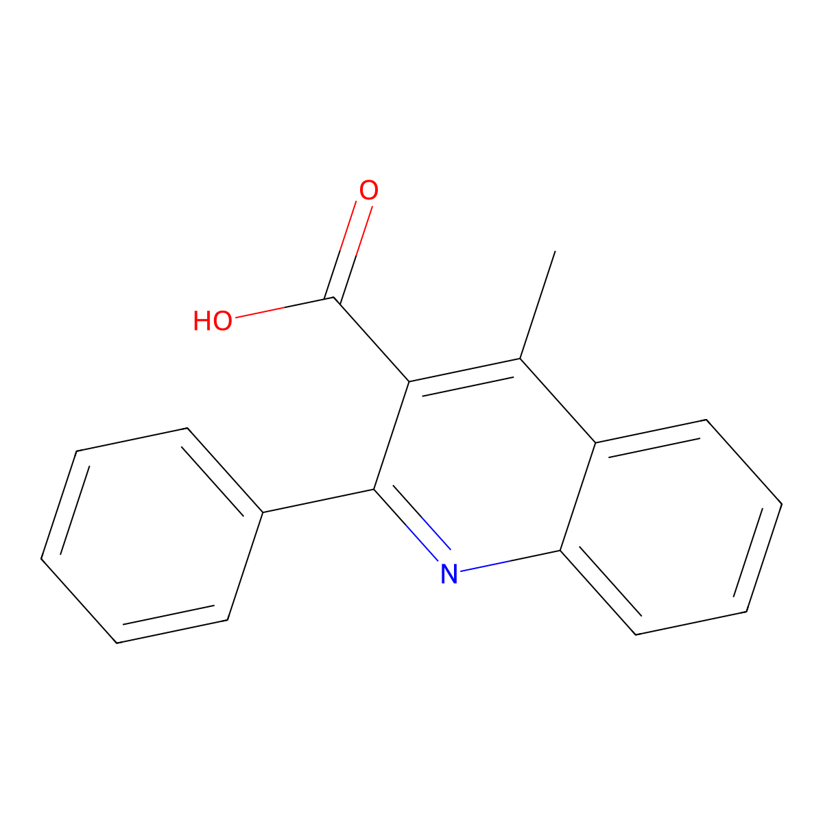 4-Methyl-2-phenylquinoline-3-carboxylic acid molecular structure, CAS 860757-67-1