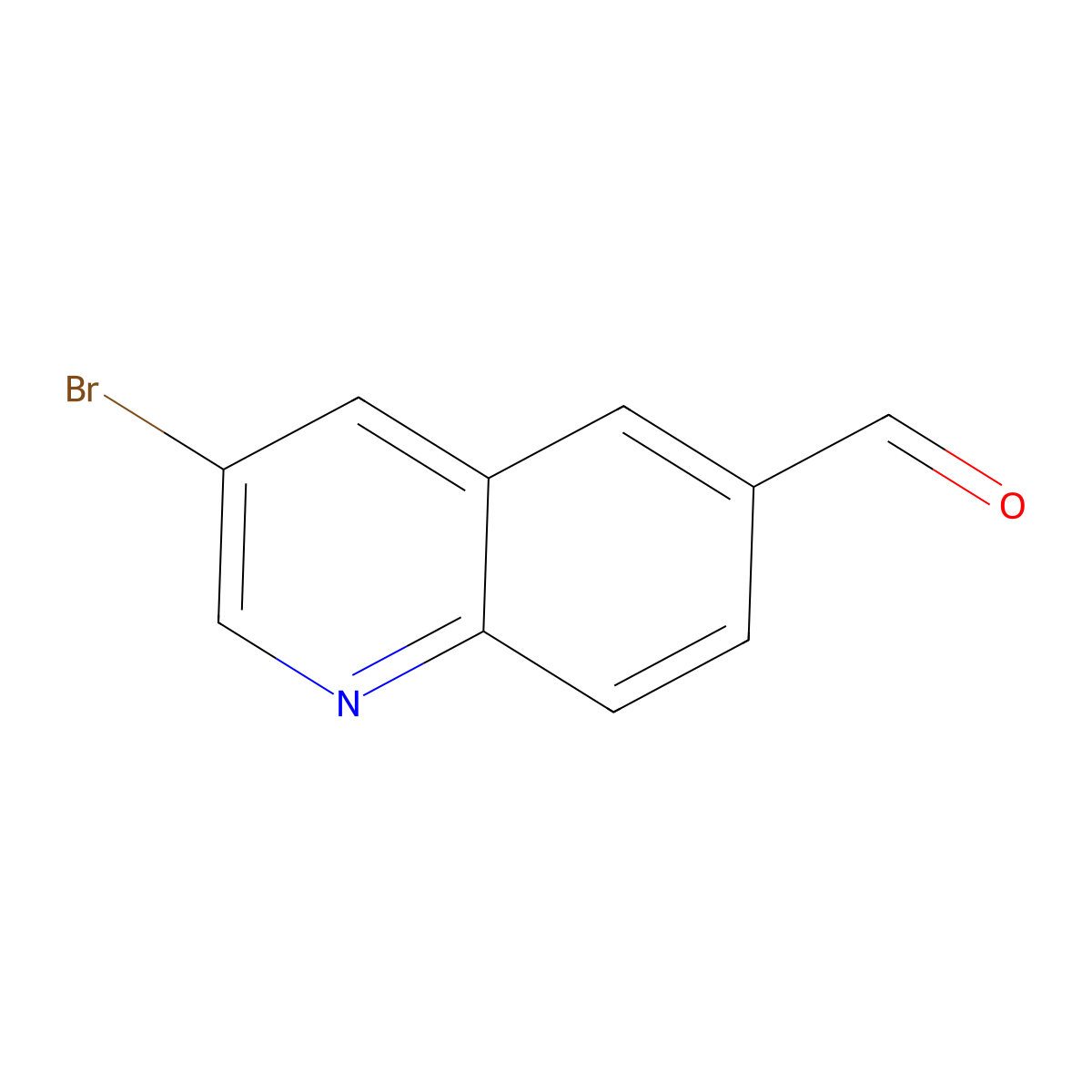 3-Bromo-quinoline-6-carbaldehyde molecular structure, CAS 860757-84-2