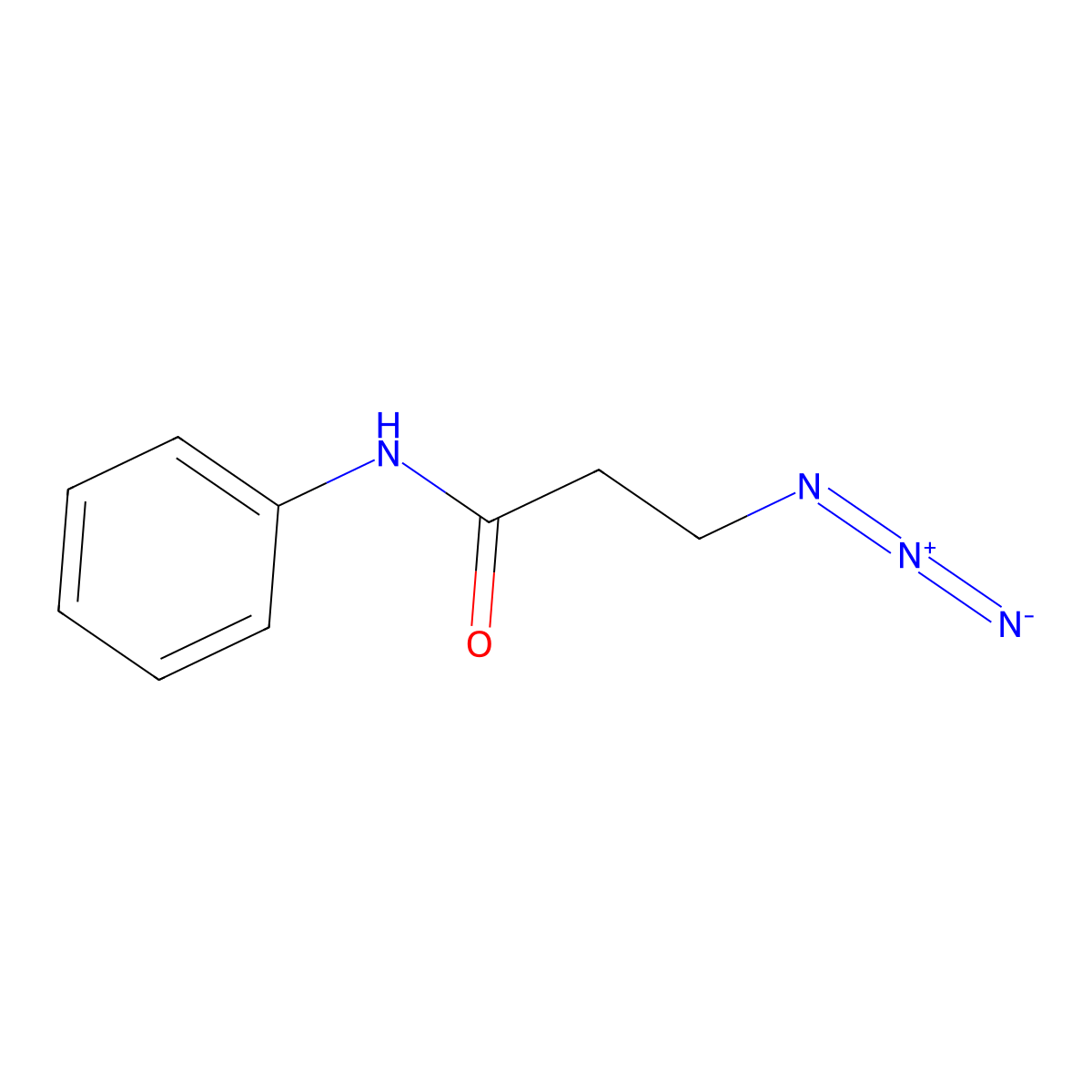 3-azido-N-phenylpropanamide molecular structure, CAS 860763-86-6