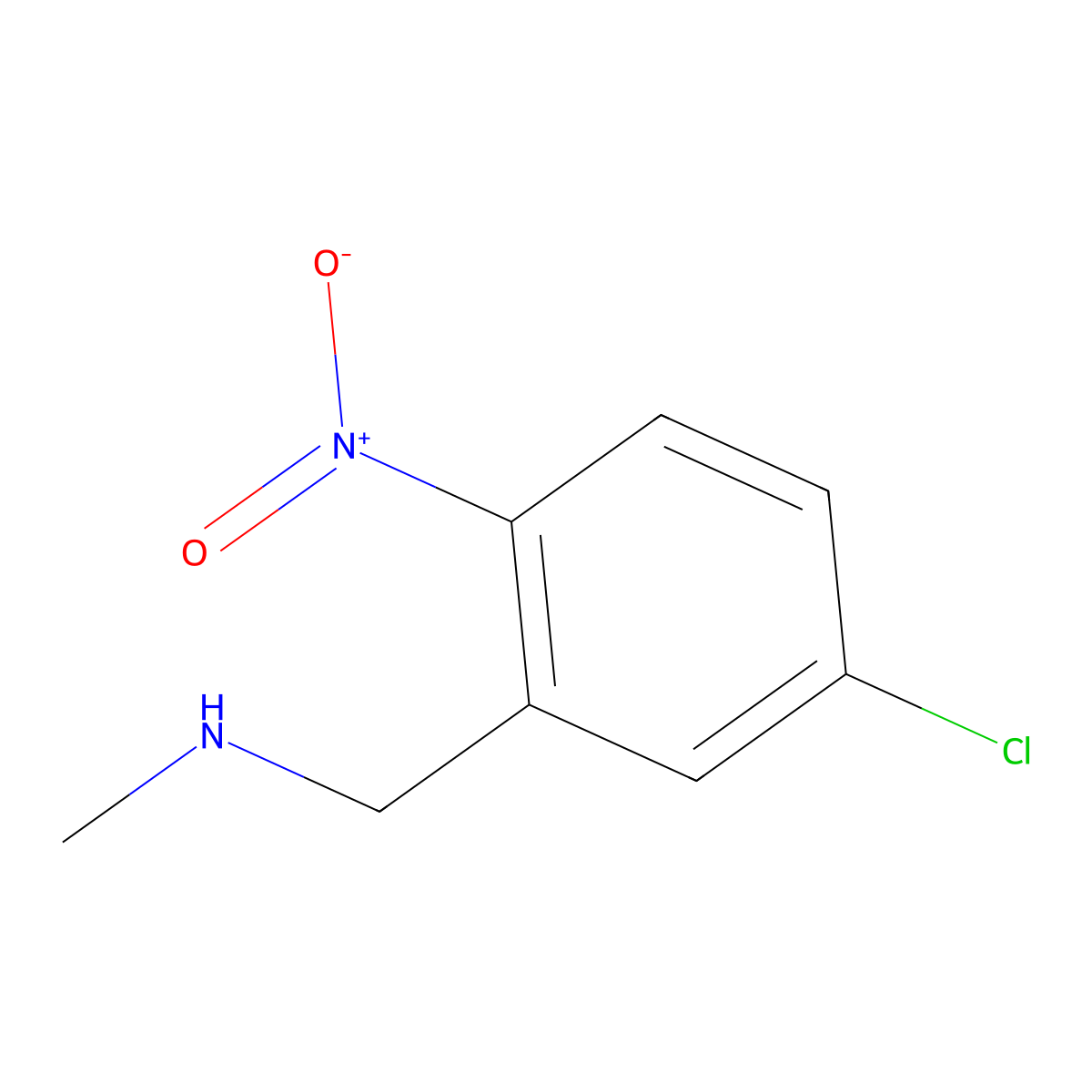 [(5-Chloro-2-nitrophenyl)methyl](methyl)amine molecular structure, CAS 860770-47-4