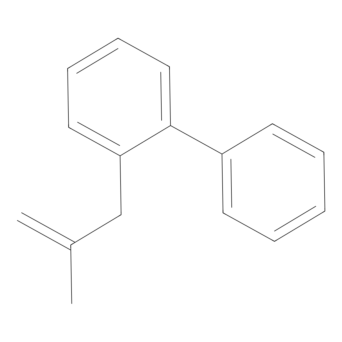 3-(2-Biphenyl)-2-methyl-1-propene molecular structure, CAS 860770-58-7
