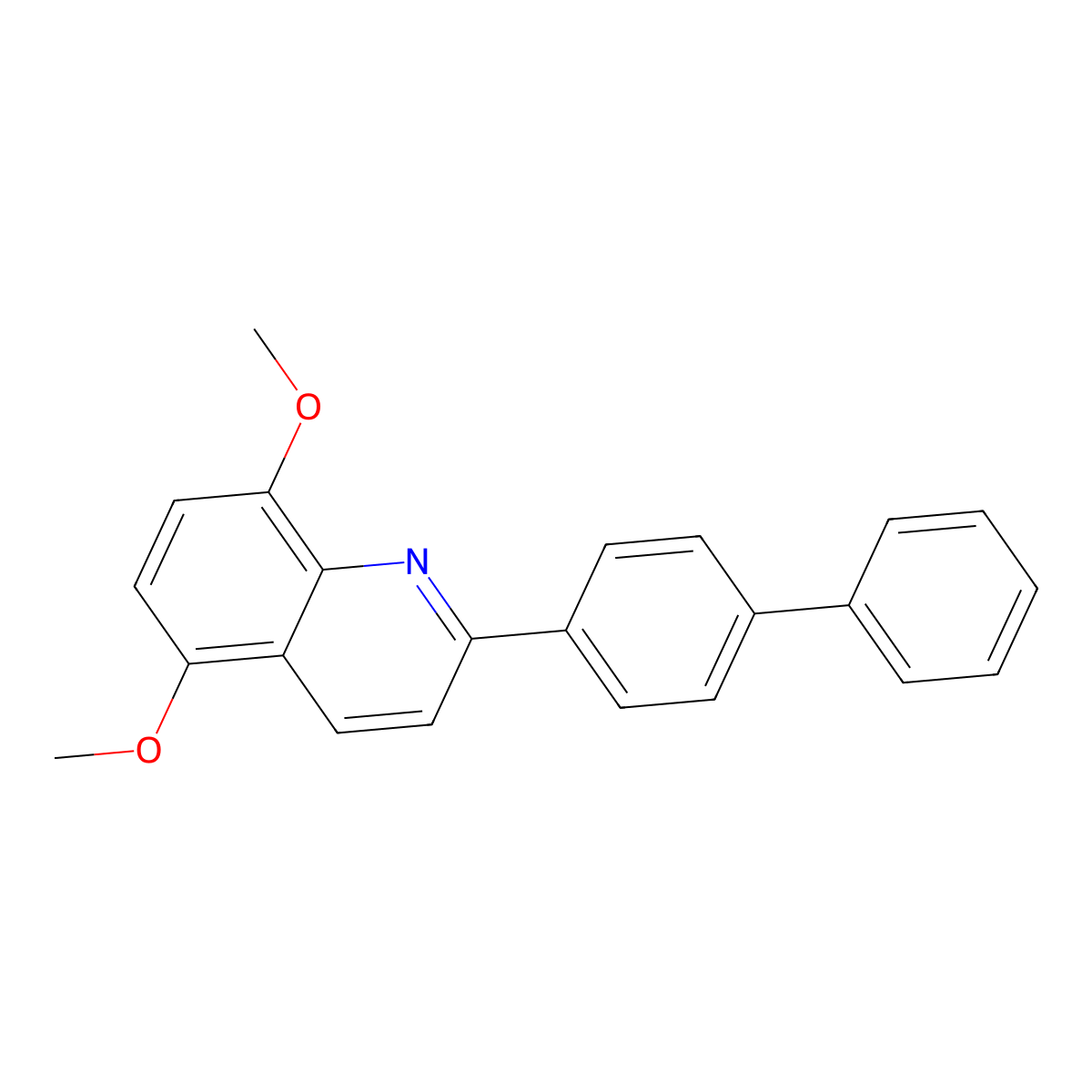 2-[1,1'-Biphenyl]-4-yl-5,8-dimethoxyquinoline molecular structure, CAS 860783-99-9
