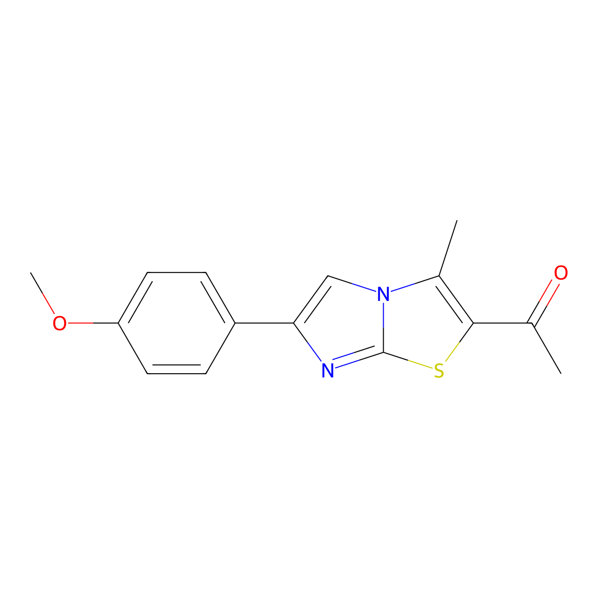 1-[6-(4-Methoxyphenyl)-3-methylimidazo[2,1-b][1,3]thiazol-2-yl]-1-ethanone molecular structure, CAS 860784-05-0