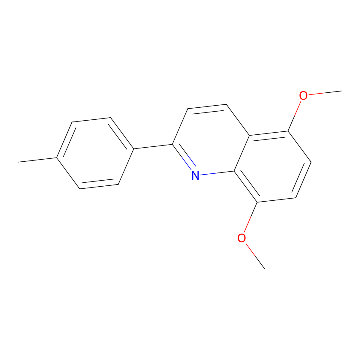5,8-Dimethoxy-2-(4-methylphenyl)quinoline molecular structure, CAS 860784-09-4