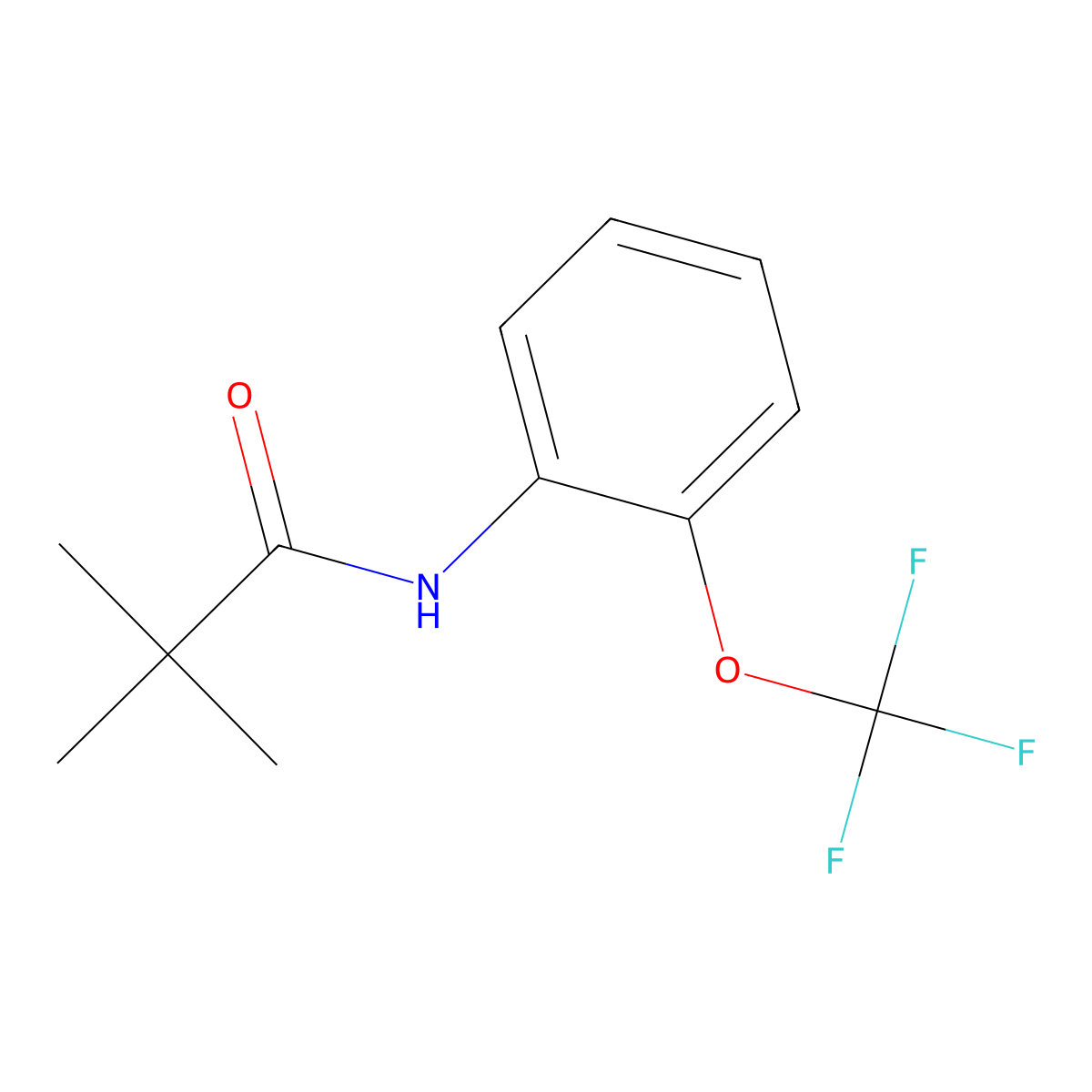 2,2-dimethyl-N-[2-(trifluoromethoxy)phenyl]propanamide molecular structure, CAS 860784-40-3