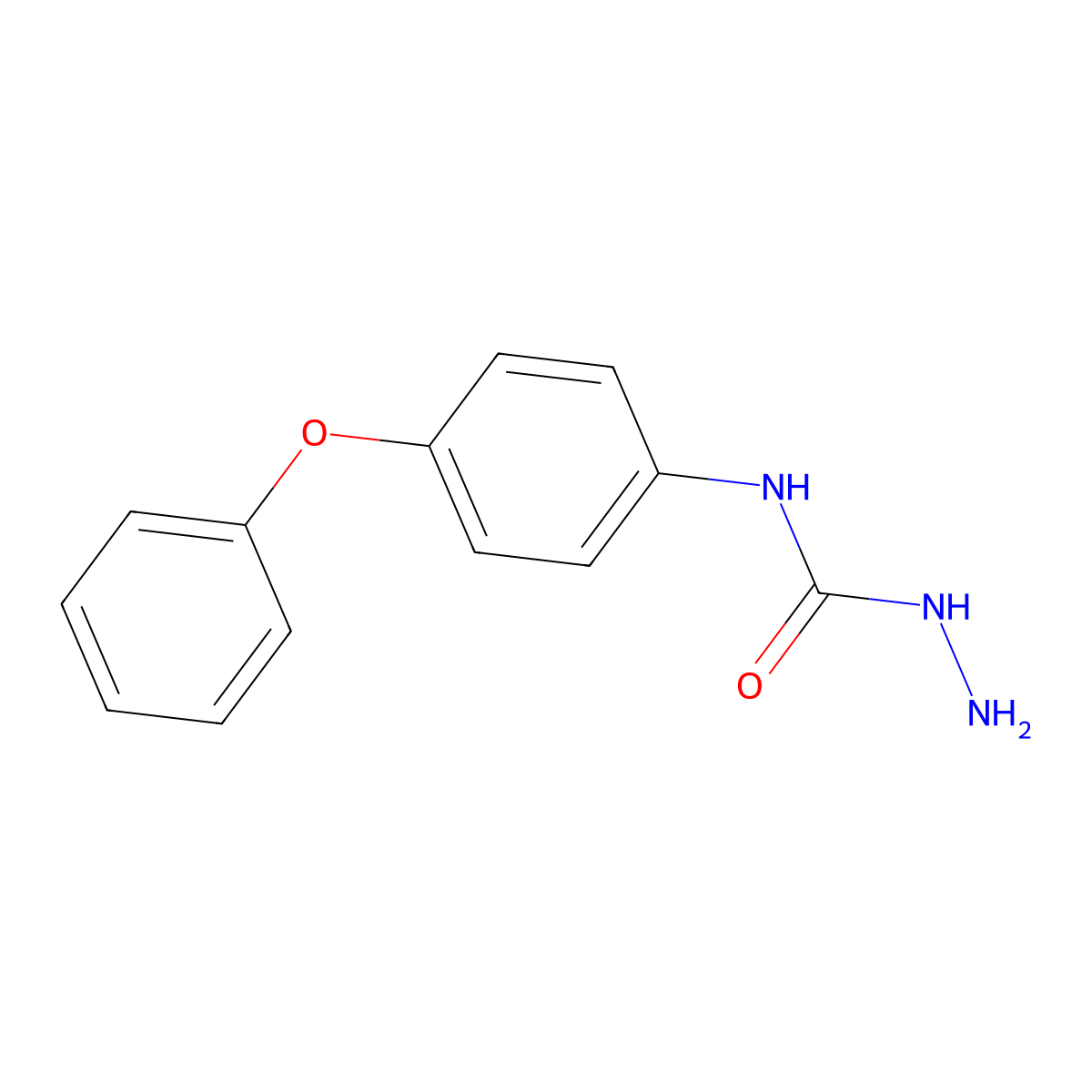 N-(4-phenoxyphenyl)-1-hydrazinecarboxamide molecular structure, CAS 860784-76-5