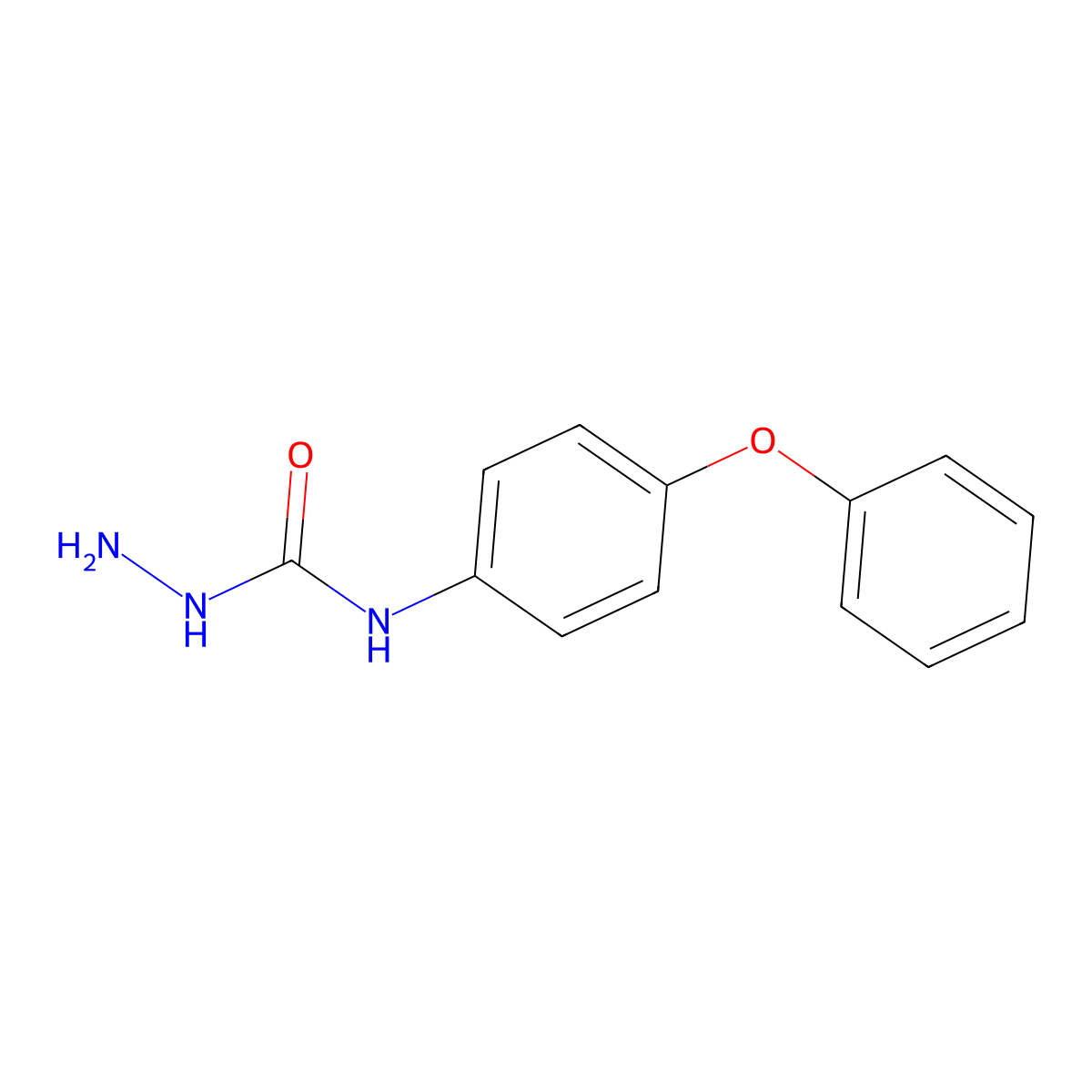 N-(4-phenoxyphenyl)-1-hydrazinecarboxamide molecular structure, CAS 860784-76-5