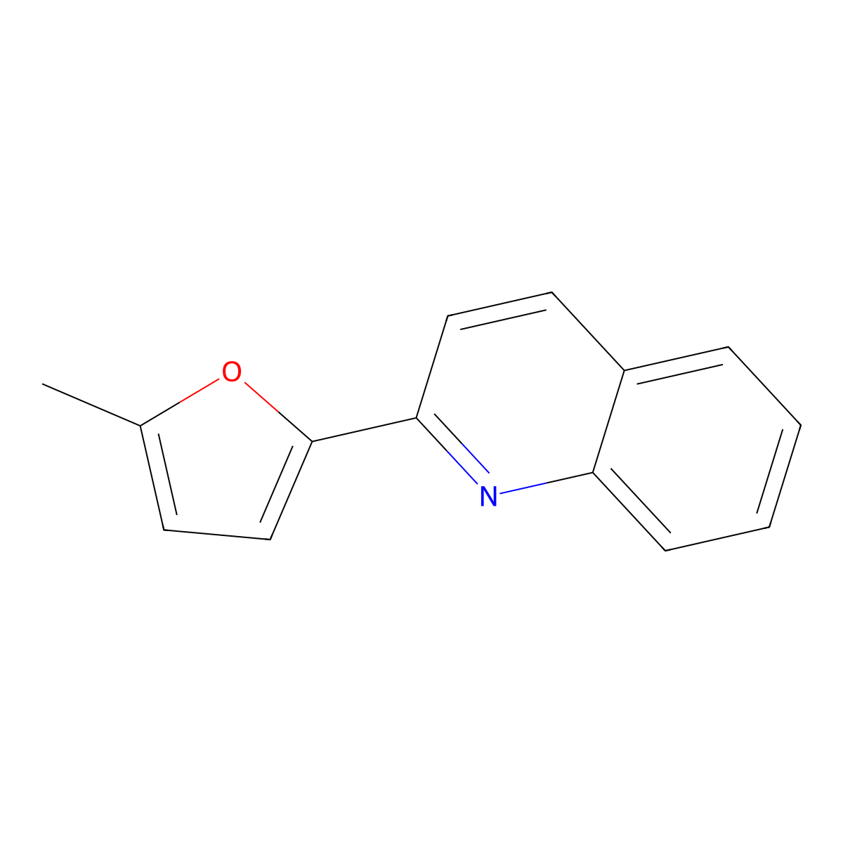 2-(5-Methylfuran-2-yl)quinoline molecular structure, CAS 860785-13-3