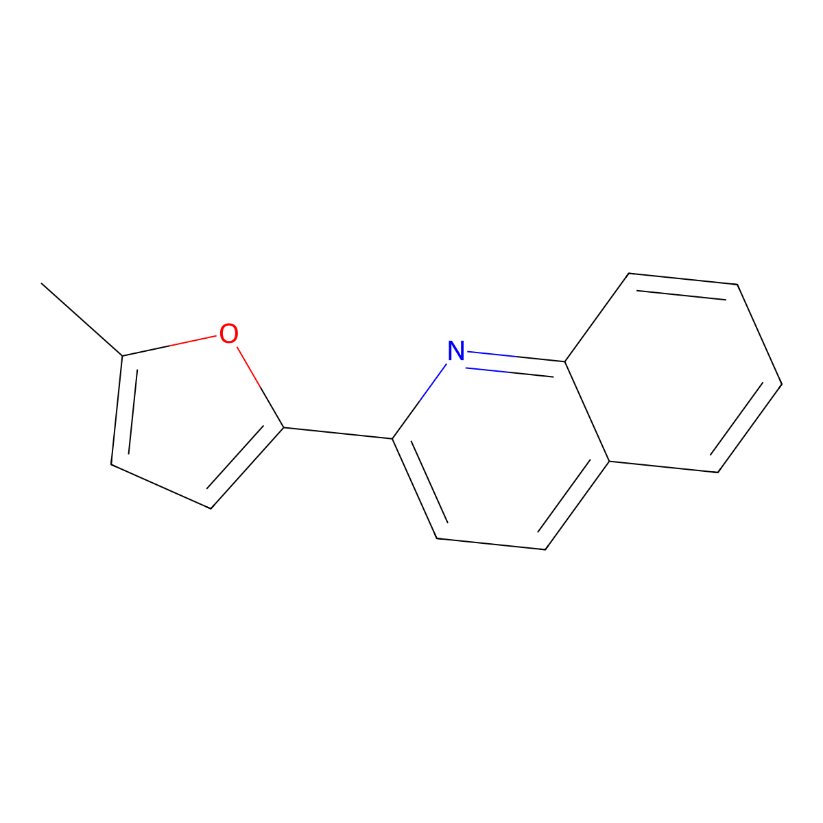 2-(5-Methylfuran-2-yl)quinoline molecular structure, CAS 860785-13-3