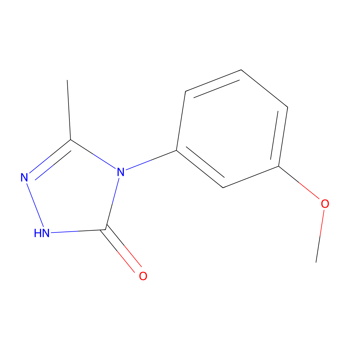 4-(3-methoxyphenyl)-5-methyl-2,4-dihydro-3H-1,2,4-triazol-3-one molecular structure, CAS 860786-13-6