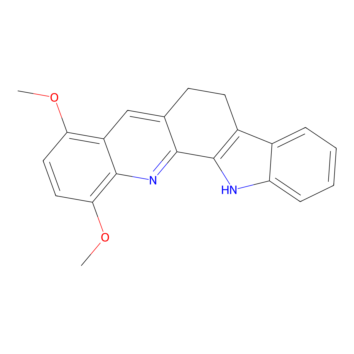 11-methoxy-6,13-dihydro-5H-indolo[3,2-c]acridin-8-yl methyl ether molecular structure, CAS 860786-96-5