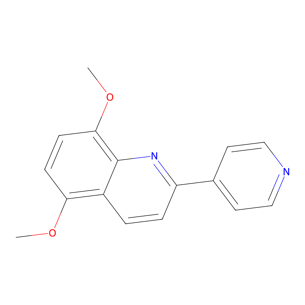 5-Methoxy-2-(4-pyridinyl)-8-quinolinyl methyl ether molecular structure, CAS 860787-17-3