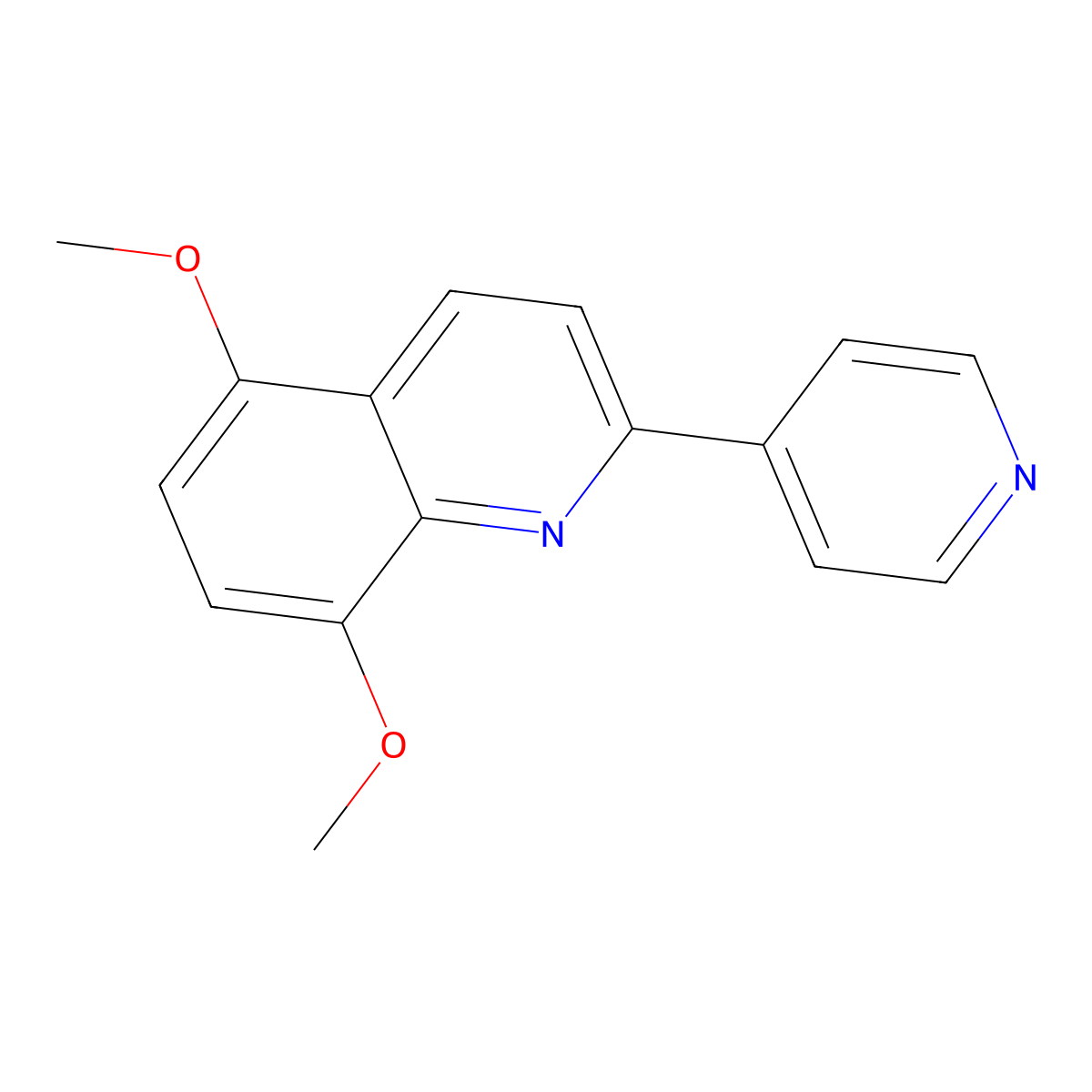 5-Methoxy-2-(4-pyridinyl)-8-quinolinyl methyl ether molecular structure, CAS 860787-17-3