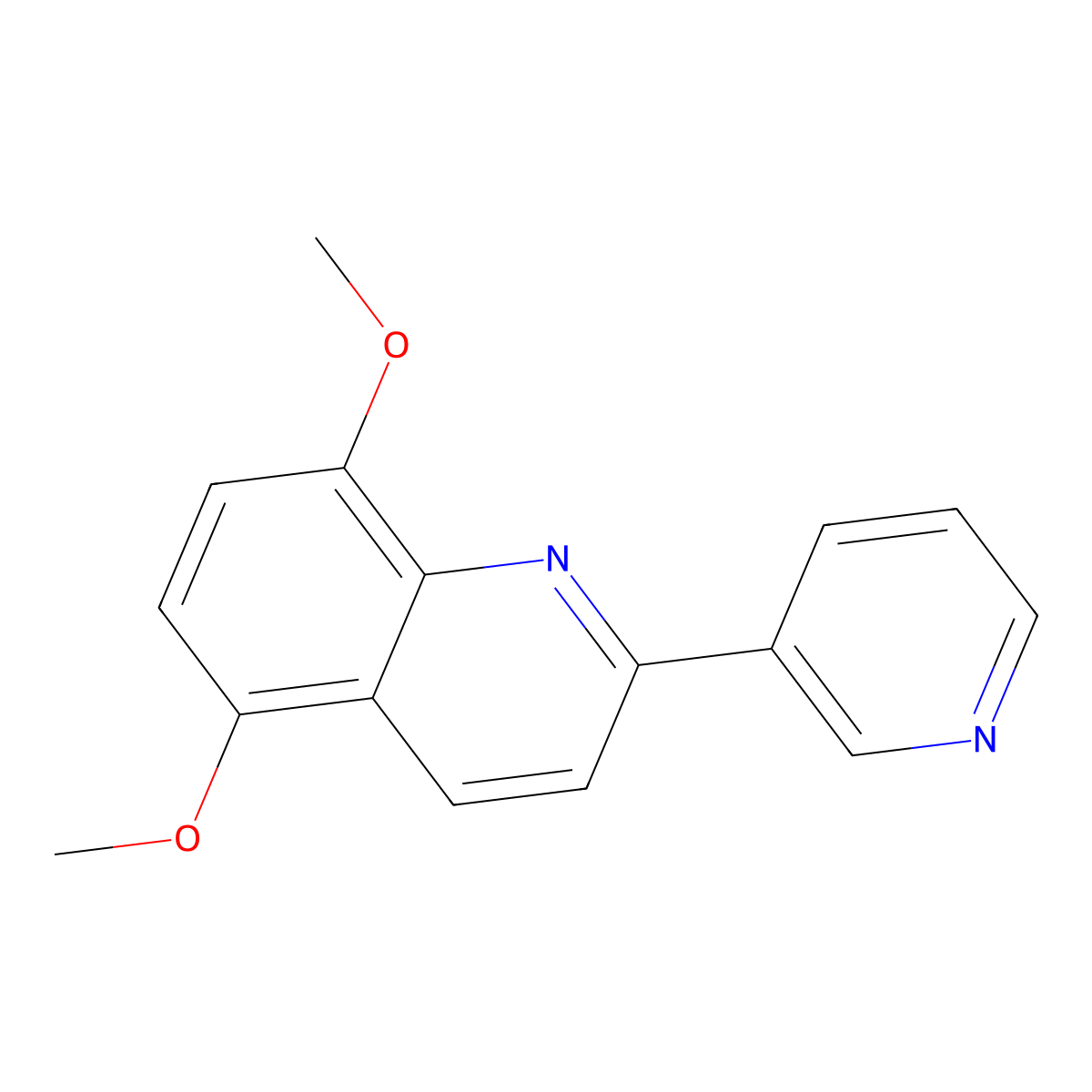 5-Methoxy-2-(3-pyridinyl)-8-quinolinyl methyl ether molecular structure, CAS 860787-18-4