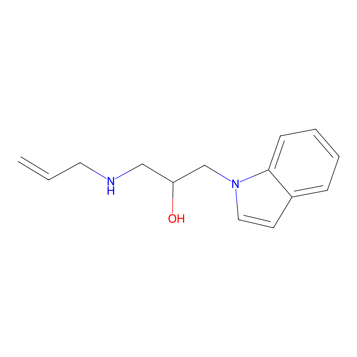 1-(allylamino)-3-(1H-indol-1-yl)-2-propanol molecular structure, CAS 860787-27-5