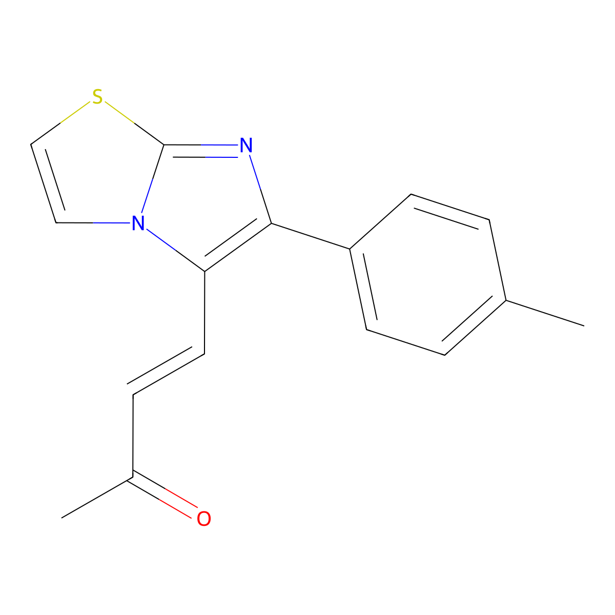 (E)-4-[6-(4-methylphenyl)imidazo[2,1-b][1,3]thiazol-5-yl]-3-buten-2-one molecular structure, CAS 860788-31-4