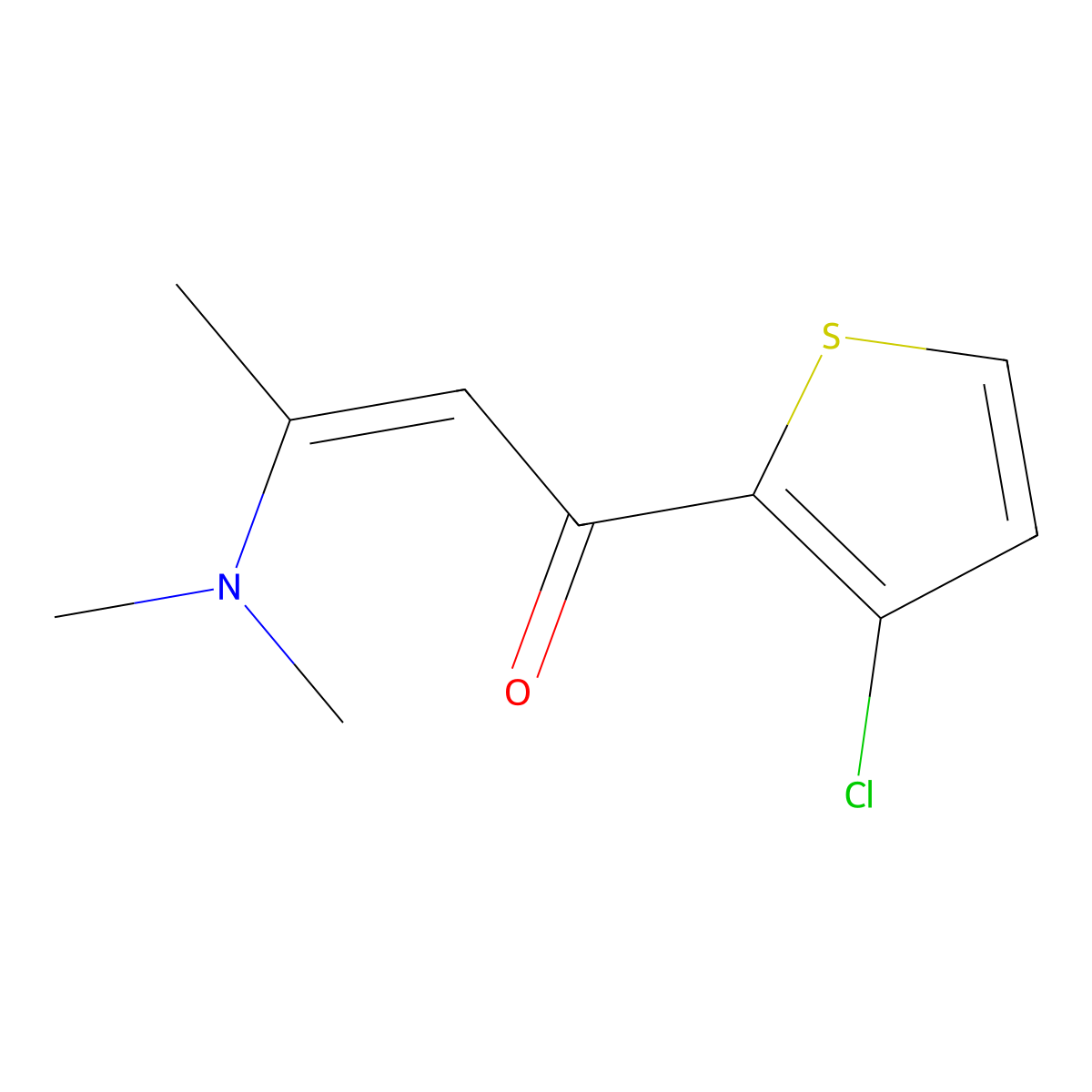 1-(3-Chlorothiophen-2-yl)-3-(dimethylamino)but-2-en-1-one molecular structure, CAS 860788-52-9