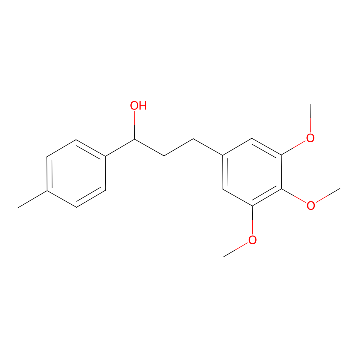 1-(4-Methylphenyl)-3-(3,4,5-trimethoxyphenyl)propan-1-ol molecular structure, CAS 860788-96-1