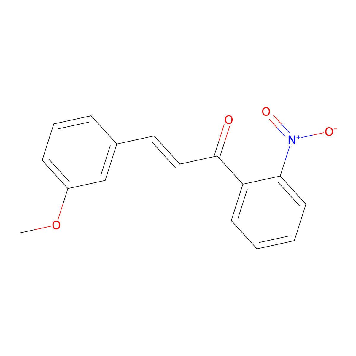 (E)-3-(3-methoxyphenyl)-1-(2-nitrophenyl)prop-2-en-1-one molecular structure, CAS 860789-65-7