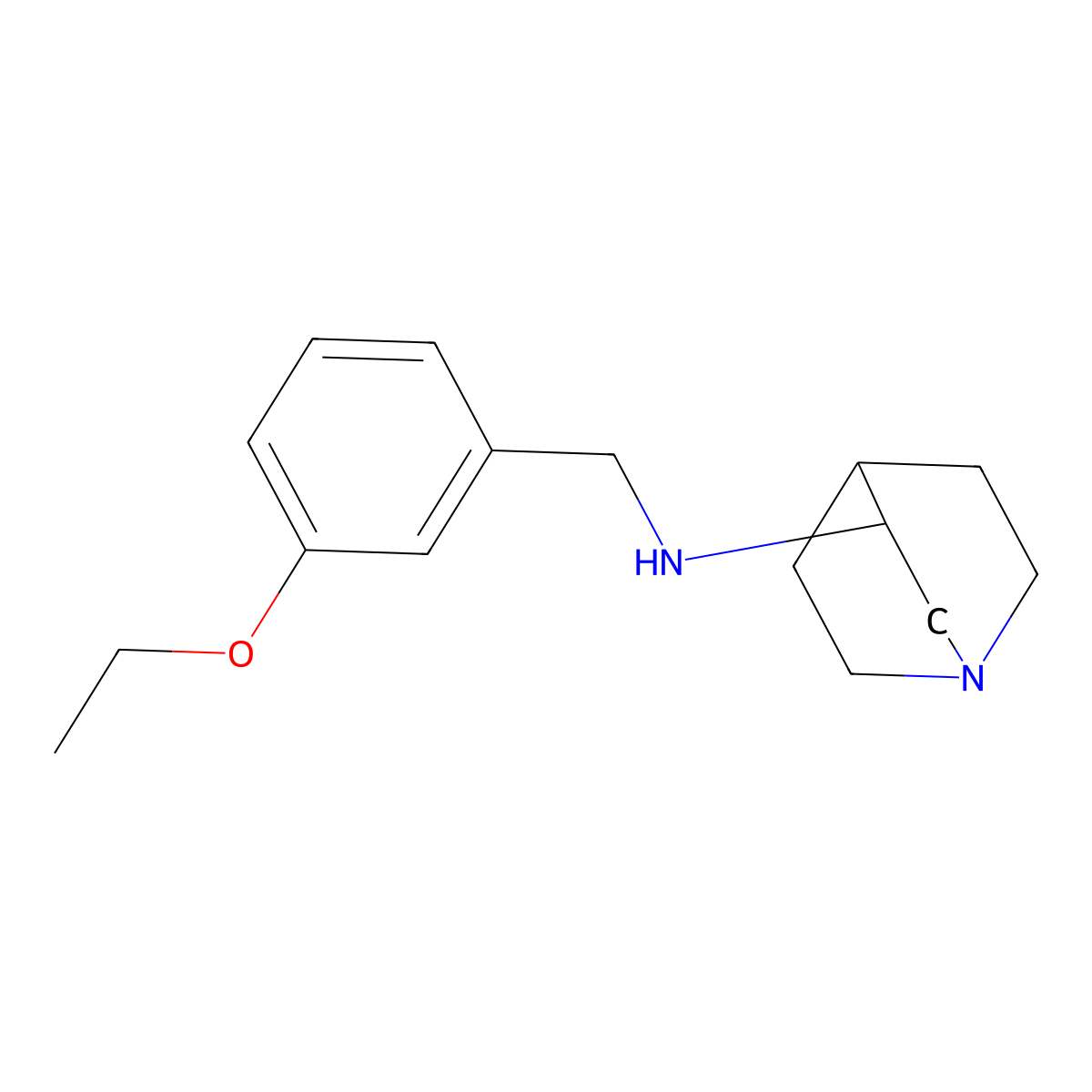 N-[(3-ethoxyphenyl)methyl]-1-azabicyclo[2.2.2]octan-3-amine molecular structure, CAS 860792-66-1
