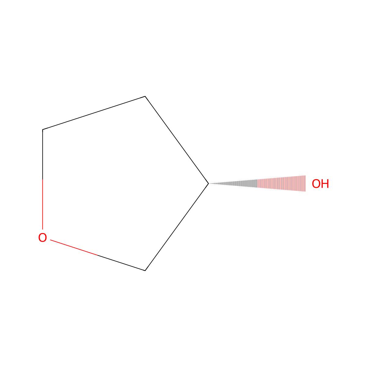 (S)-(+)-3-Hydroxytetrahydrofuran molecular structure, CAS 86087-23-2