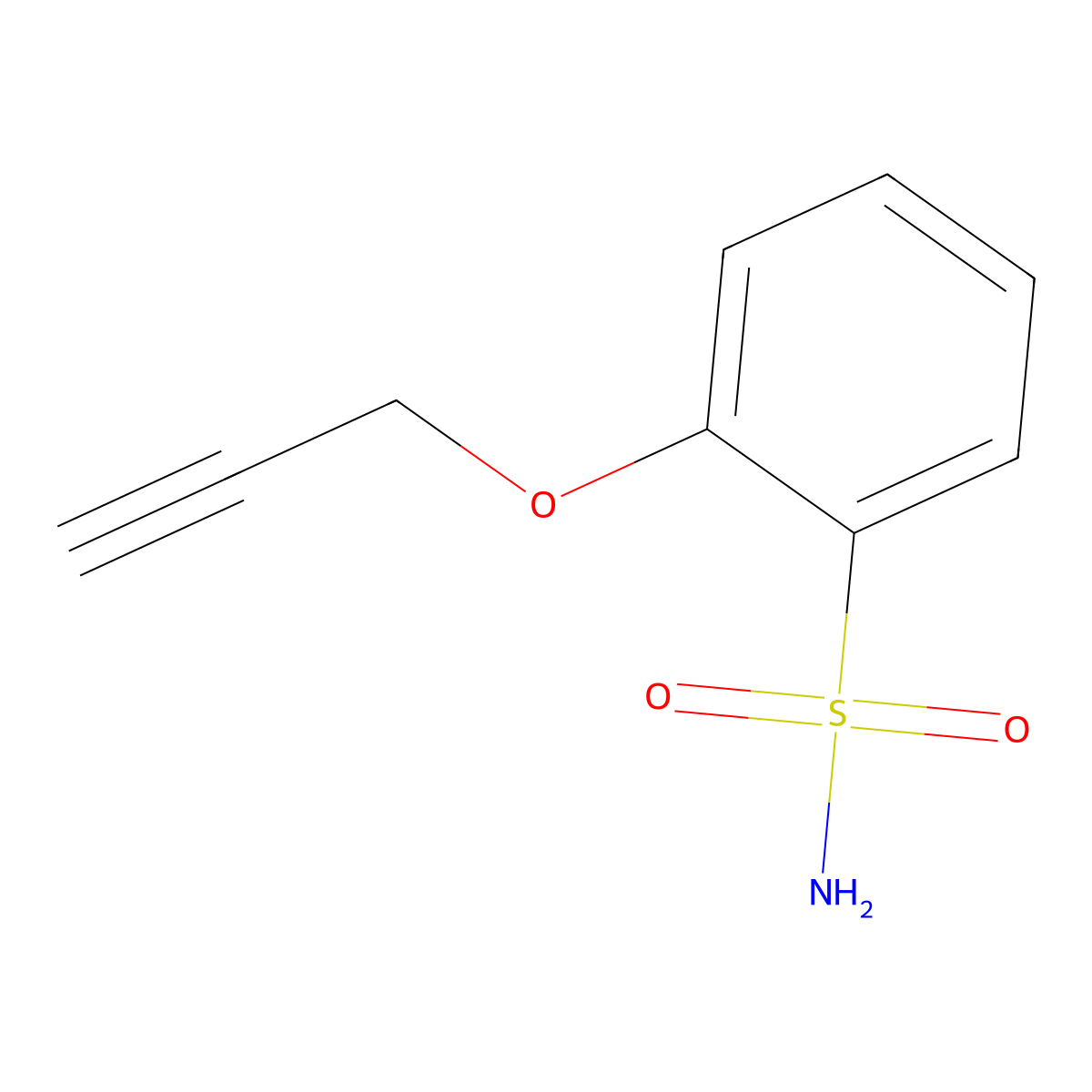 2-(Prop-2-yn-1-yloxy)benzene-1-sulfonamide molecular structure, CAS 86092-96-8