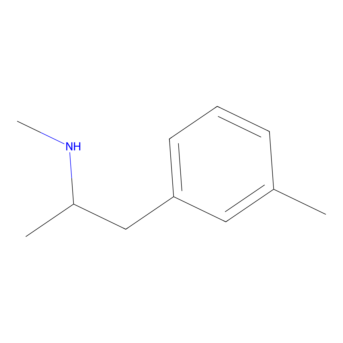 N,alpha,3-Trimethylbenzeneethanamine molecular structure, CAS 861007-68-3