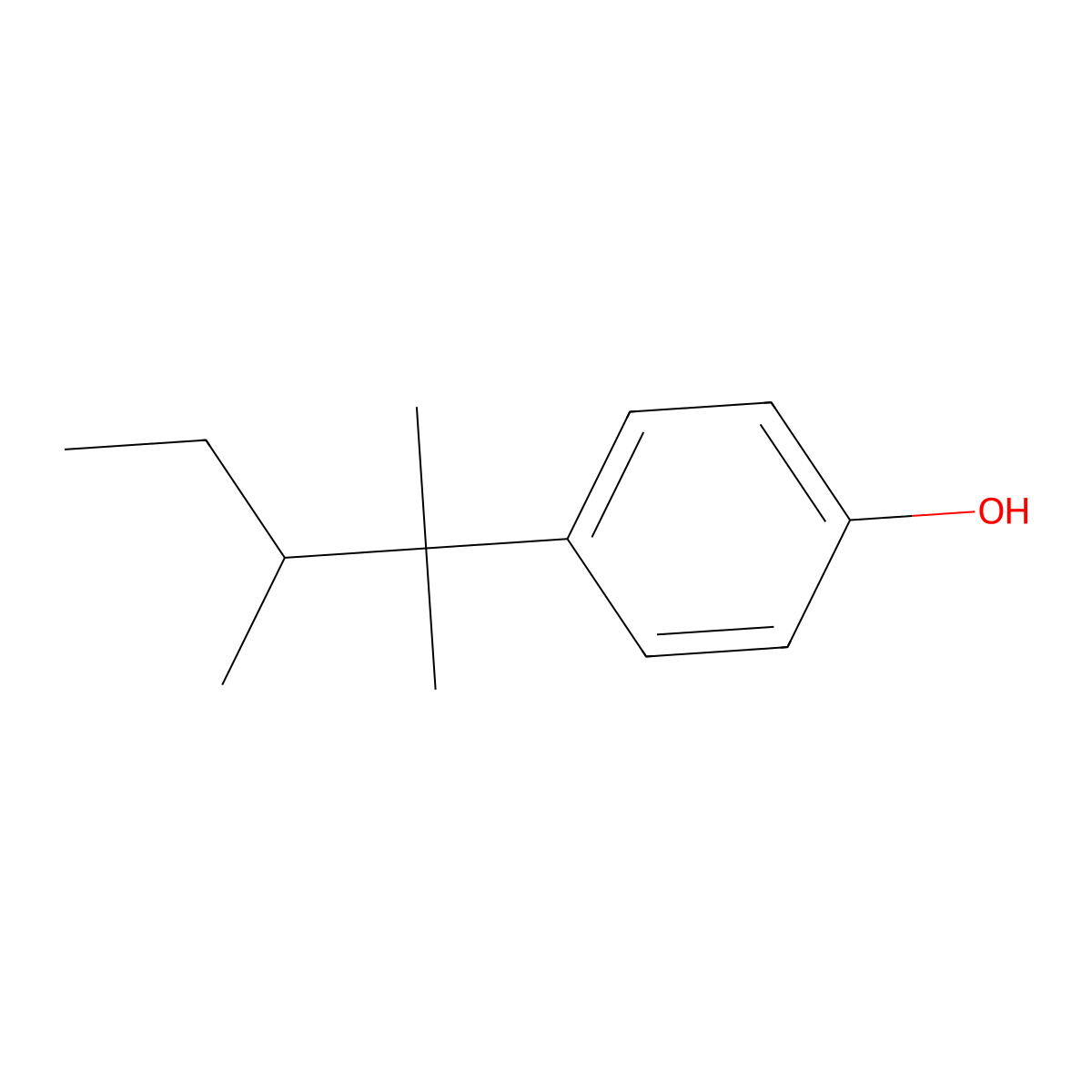 4-(2,3-Dimethylpentan-2-yl)phenol molecular structure, CAS 861011-60-1