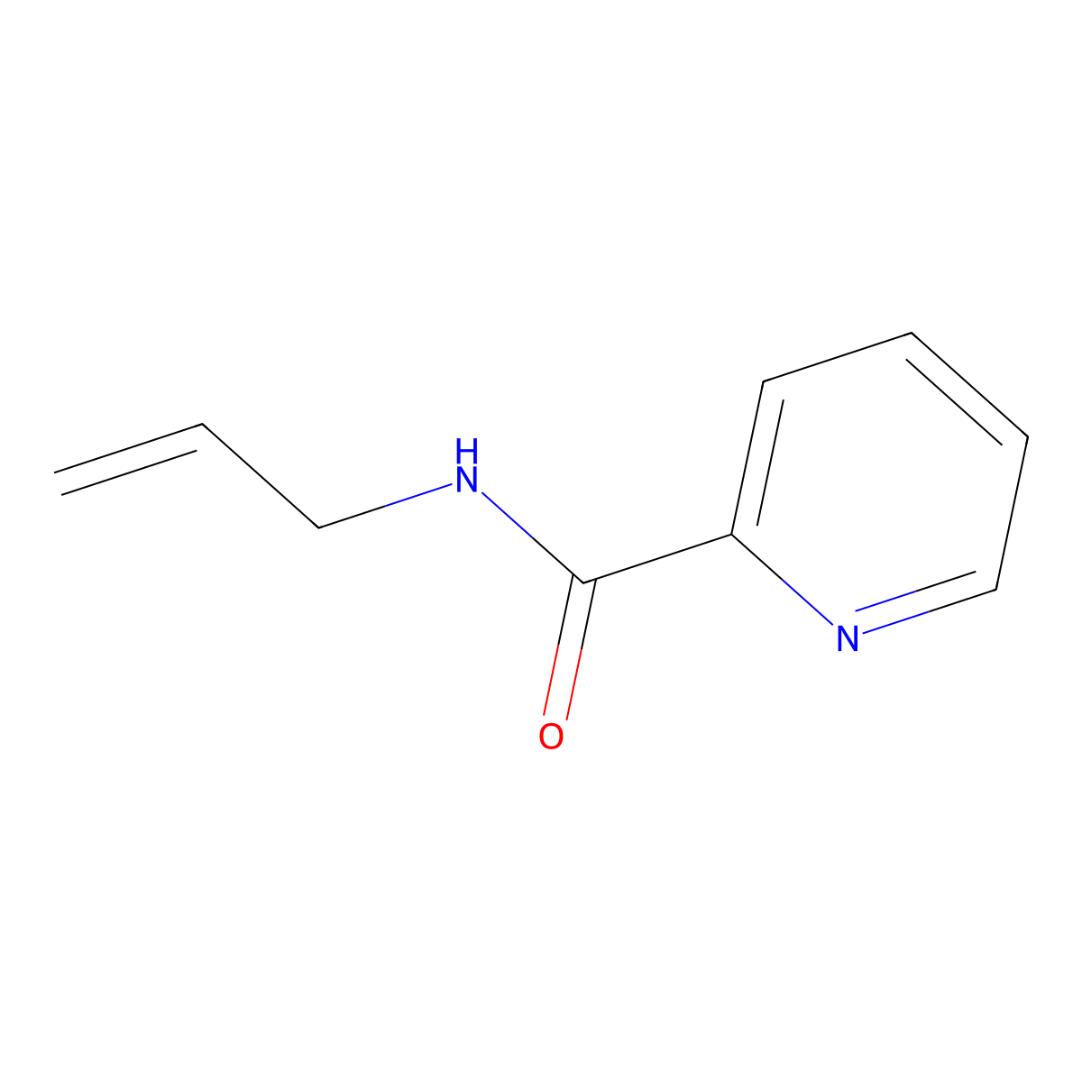 N-2-Propen-1-yl-2-pyridinecarboxamide molecular structure, CAS 861018-87-3