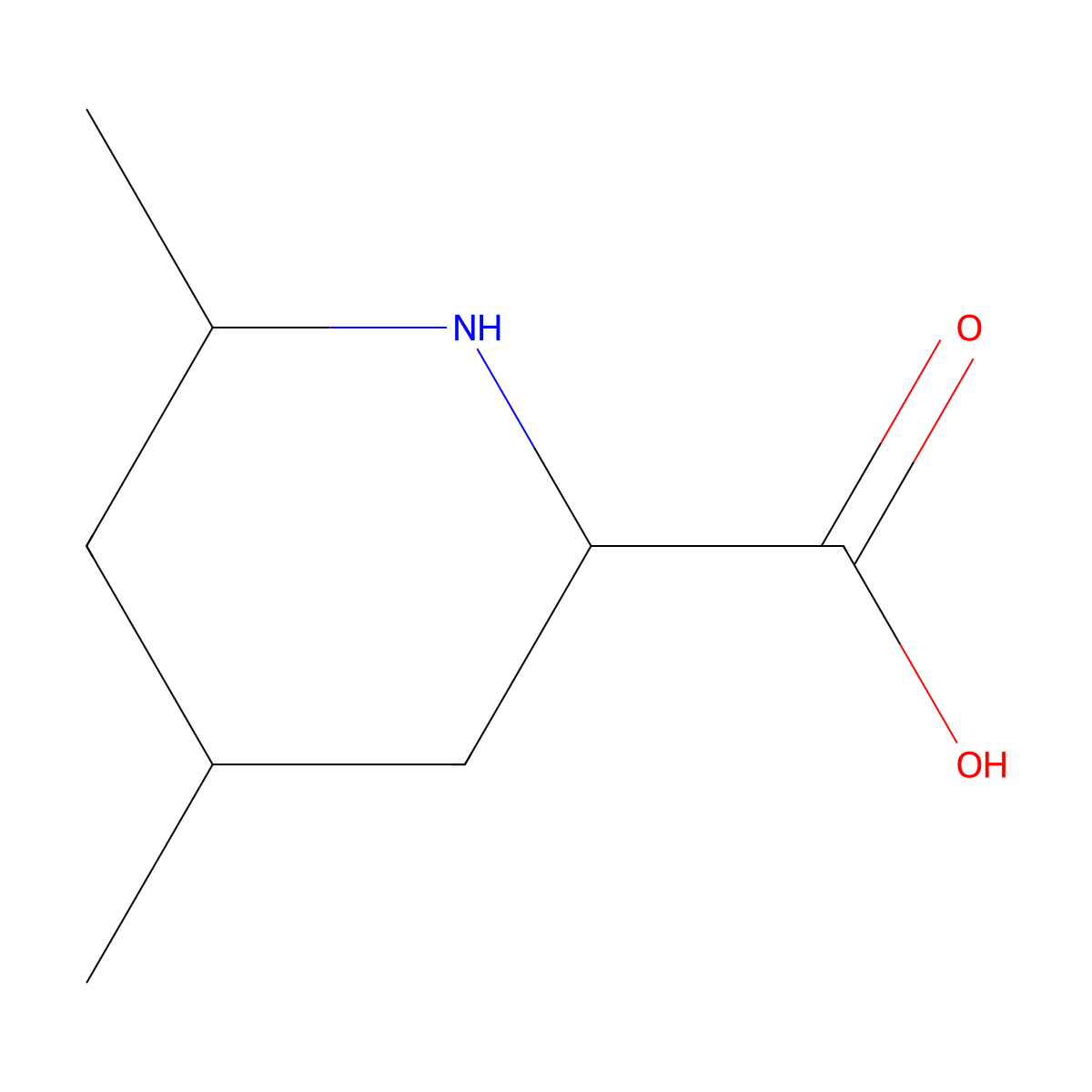4,6-Dimethylpiperidine-2-carboxylic acid molecular structure, CAS 861020-29-3
