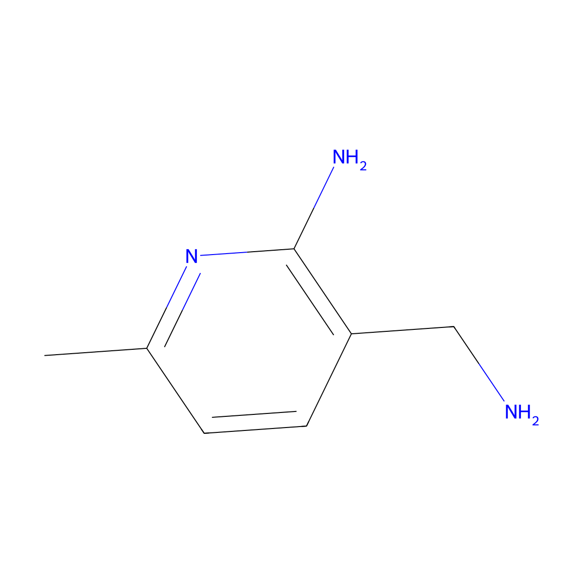3-(Aminomethyl)-6-methylpyridin-2-amine molecular structure, CAS 861024-13-7