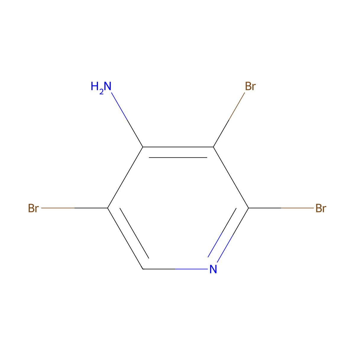 2,3,5-Tribromopyridin-4-amine molecular structure, CAS 861024-31-9