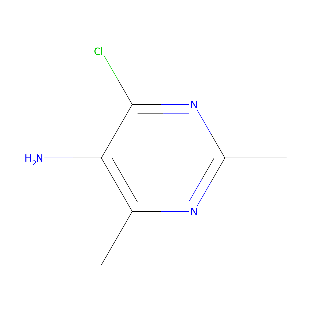 4-Chloro-2,6-dimethylpyrimidin-5-amine molecular structure, CAS 861030-95-7