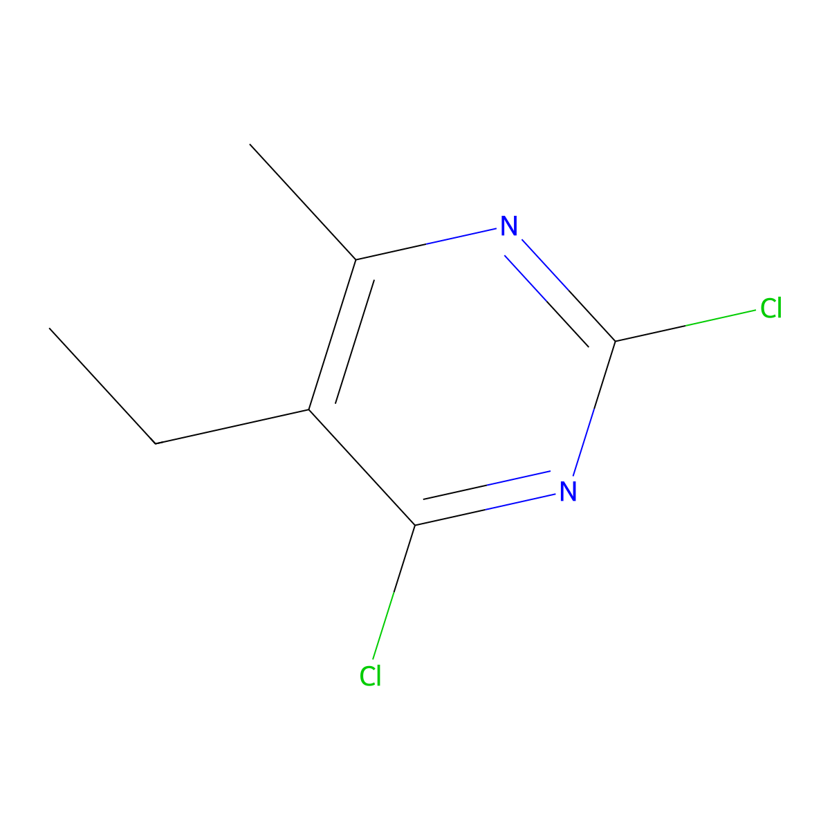 2,4-Dichloro-5-ethyl-6-methylpyrimidine molecular structure, CAS 861033-35-4