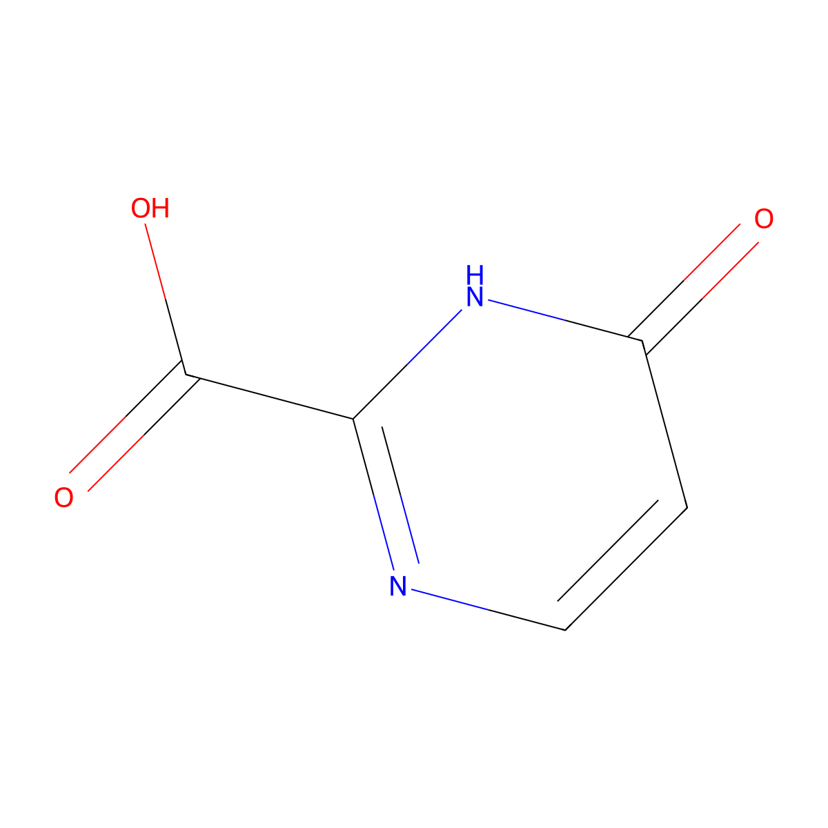 6-oxo-1H-pyrimidine-2-carboxylic acid molecular structure, CAS 861033-60-5