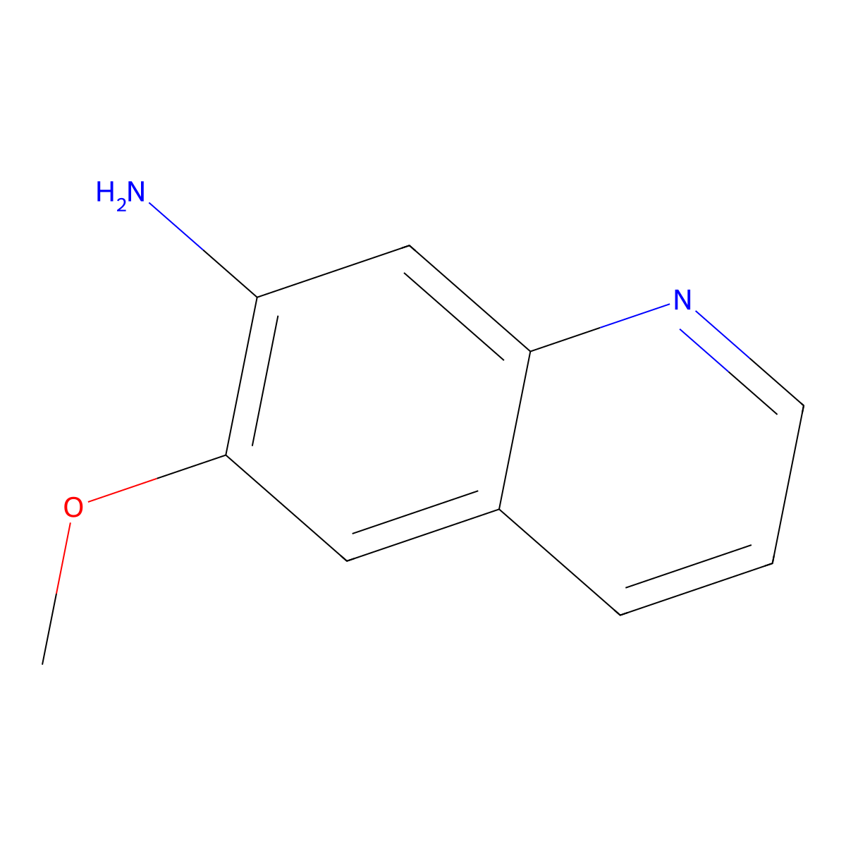 6-Methoxyquinolin-7-amine molecular structure, CAS 861038-27-9