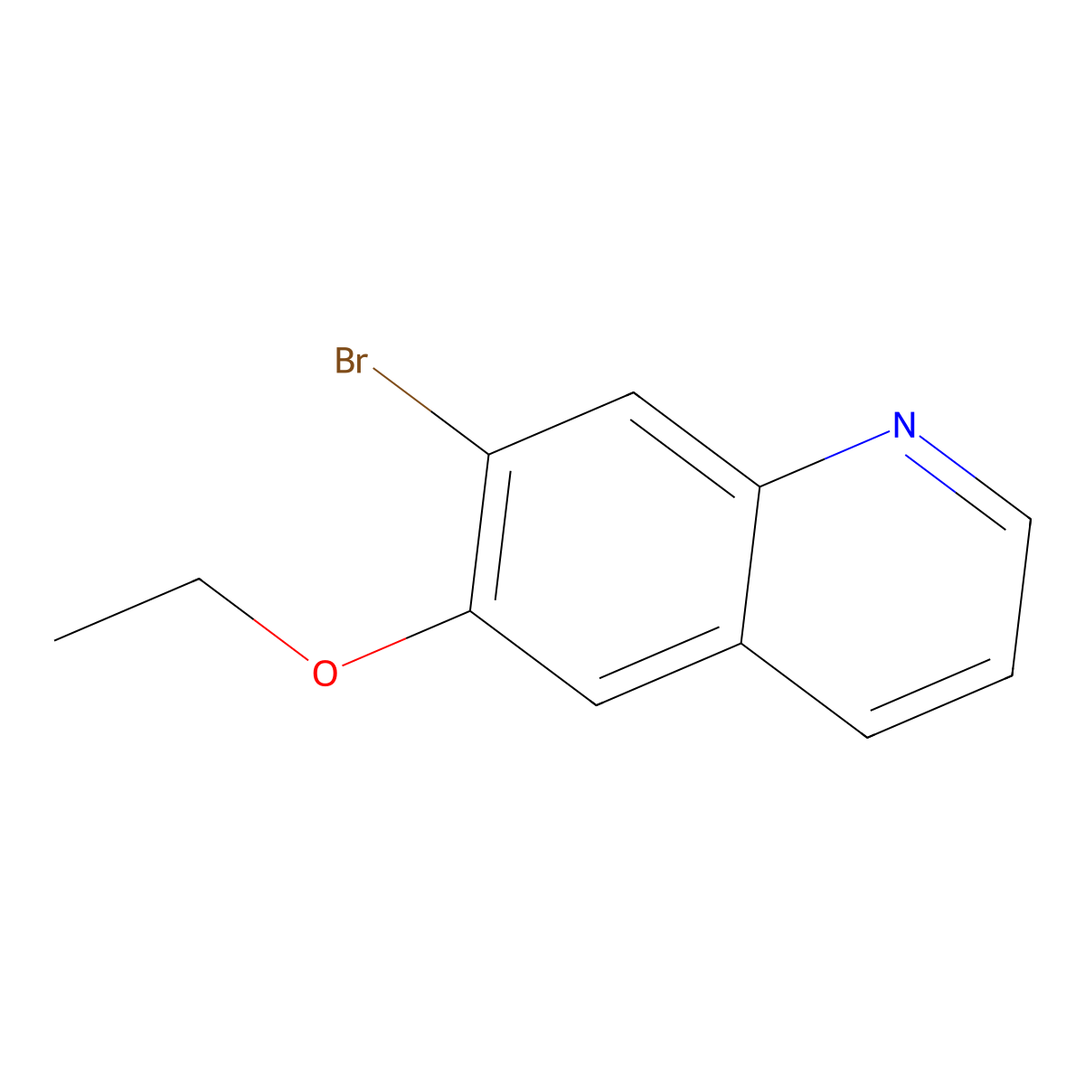 7-Bromo-6-ethoxyquinoline molecular structure, CAS 861038-52-0