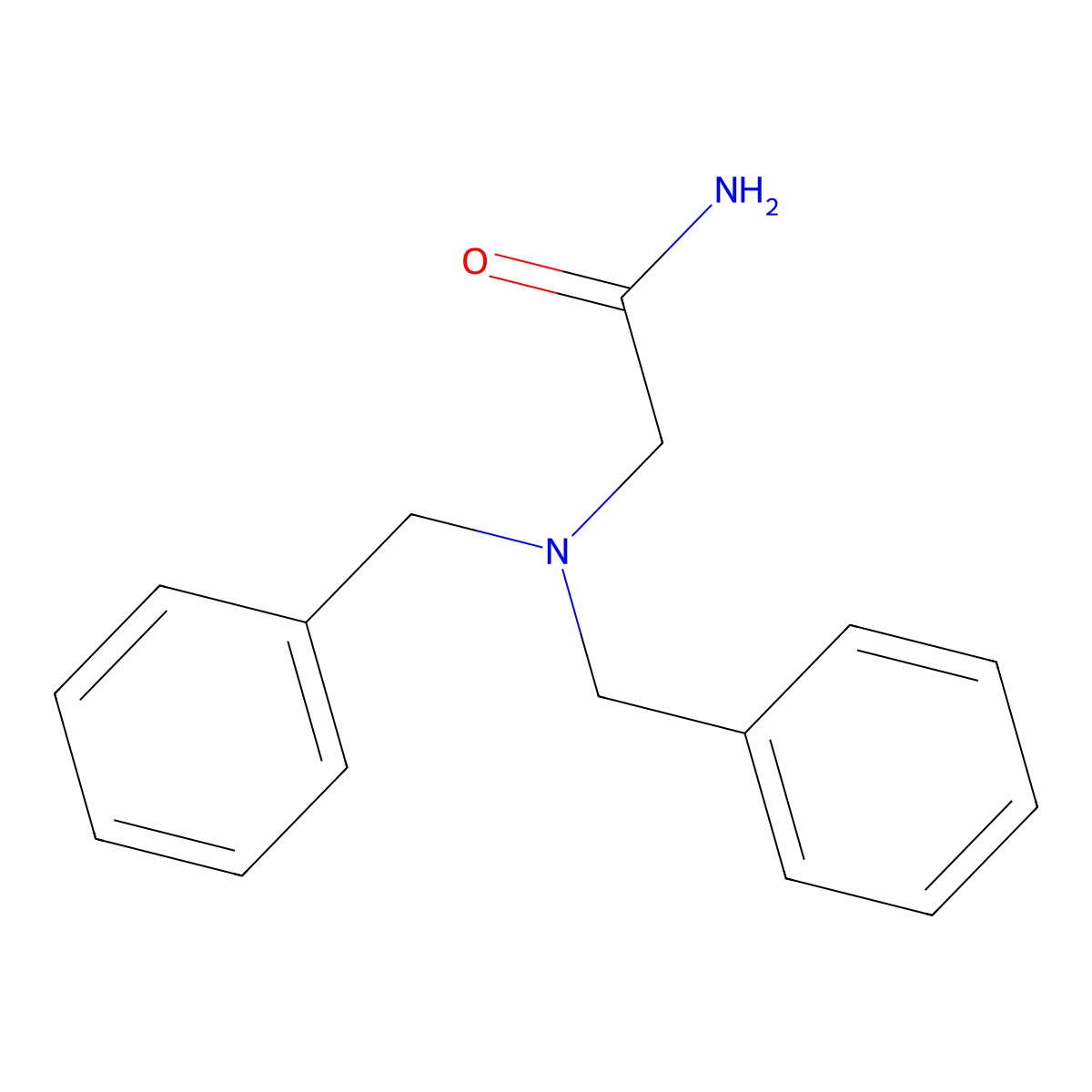 2-(Dibenzylamino)acetamide molecular structure, CAS 861056-03-3