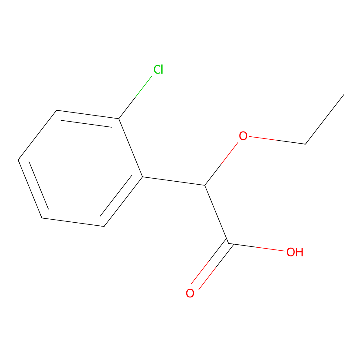 2-(2-Chlorophenyl)-2-ethoxyacetic Acid molecular structure, CAS 861064-75-7